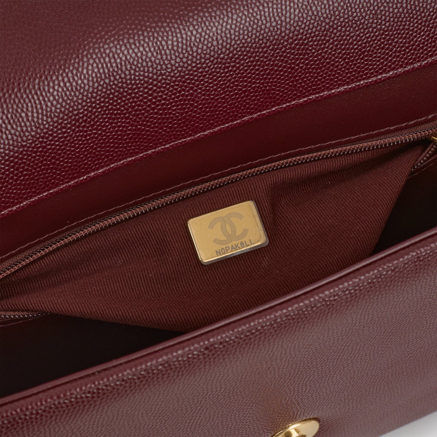 Chanel SS26 Small Preppy Coco Flap - Maroon Caviar | Gold Hardware
