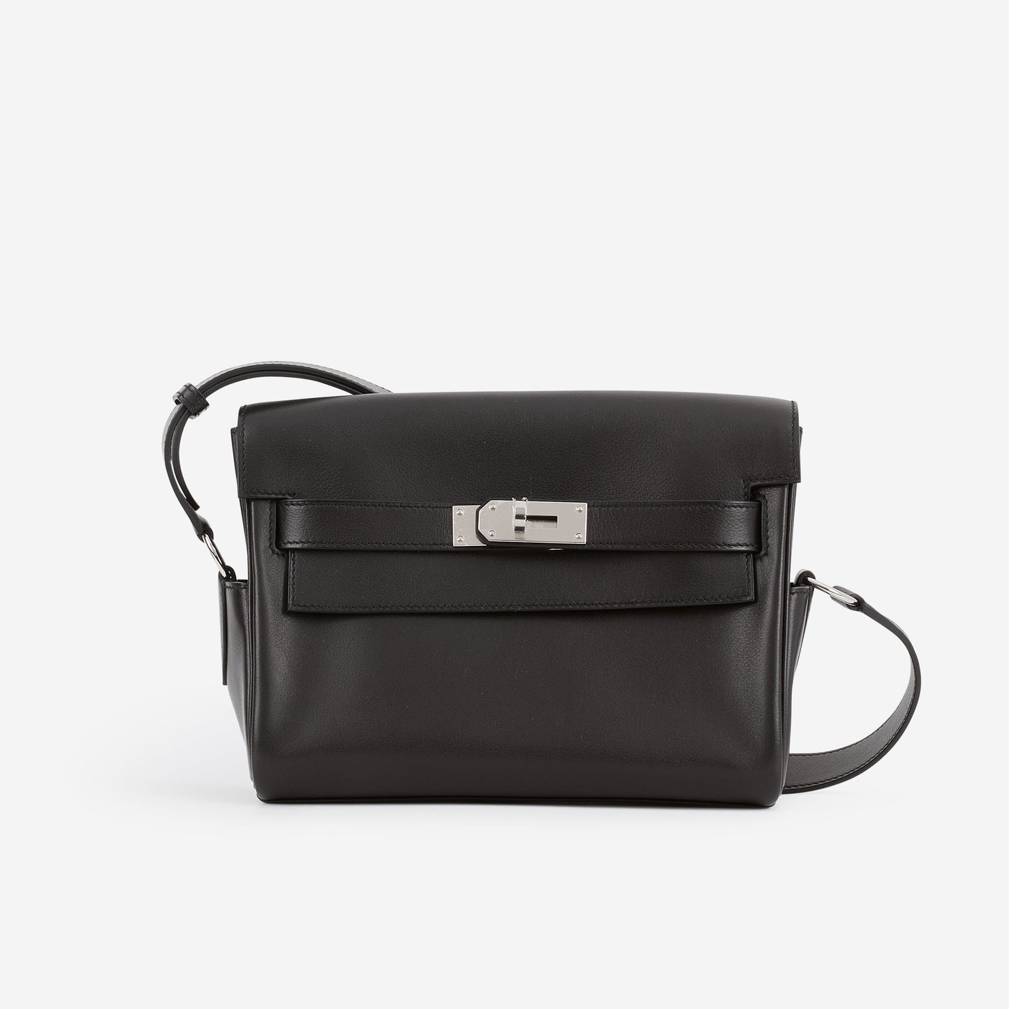Hermès Kelly Messenger PM - Black Evergrain | Palladium Hardware