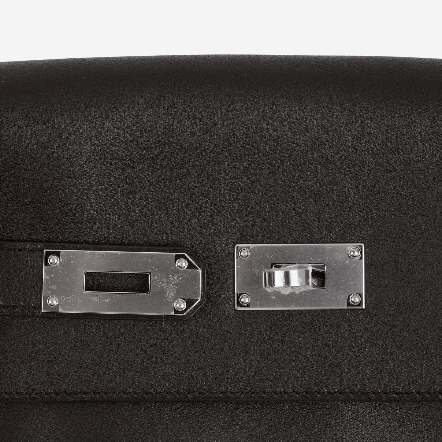 Hermès Kelly Messenger PM - Black Evergrain | Palladium Hardware