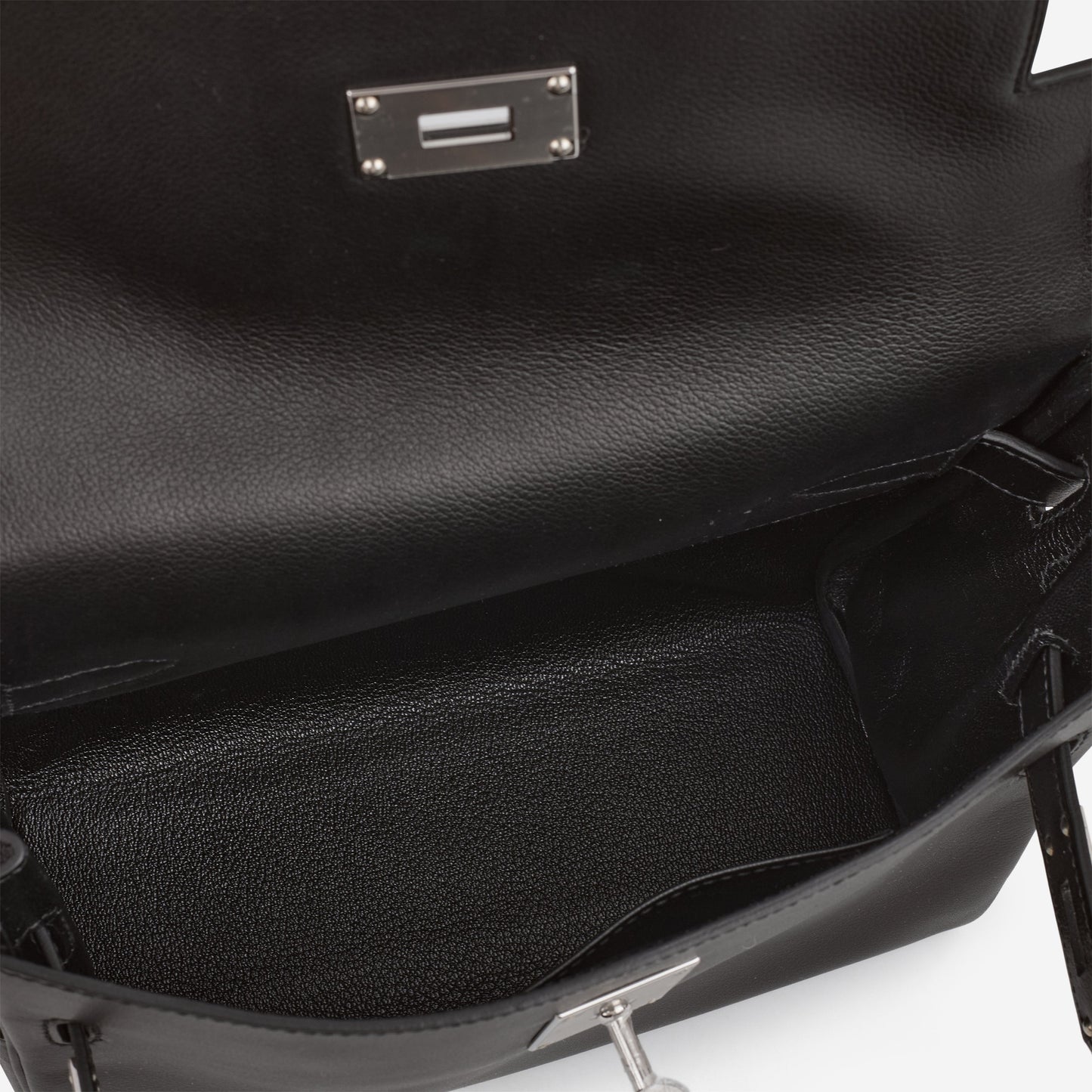 Hermès Kelly Messenger PM - Black Evergrain | Palladium Hardware