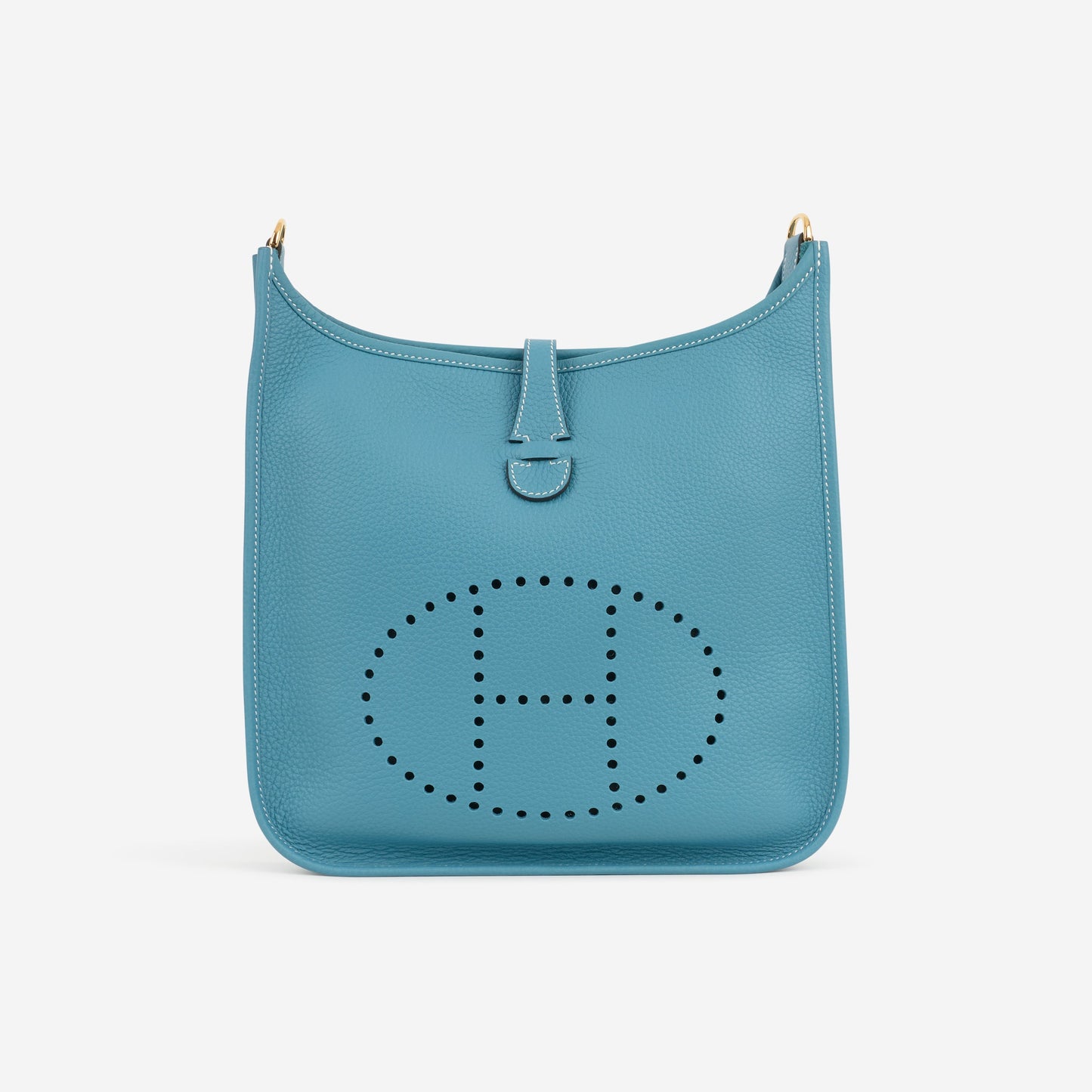 Hermès Evelyne PM - Bleu Jean Clemence | Gold Hardware