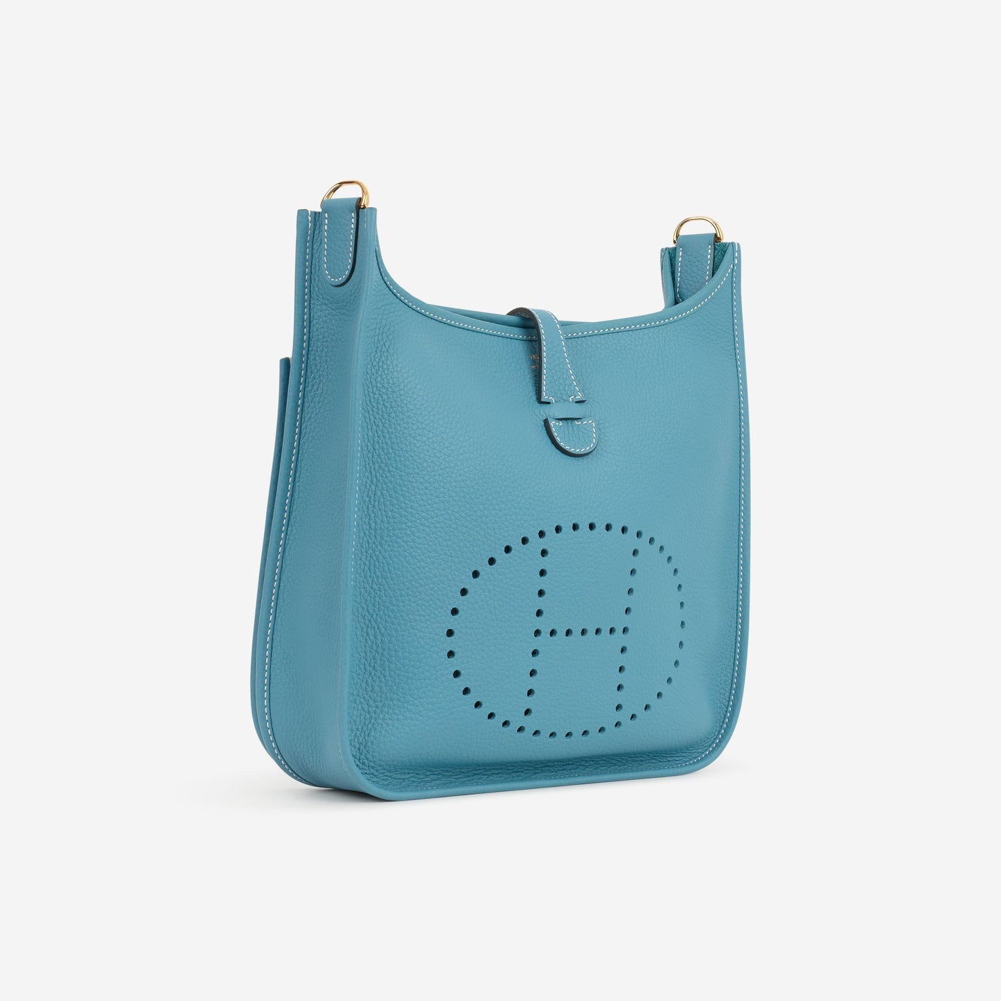 Hermès Evelyne PM - Bleu Jean Clemence | Gold Hardware
