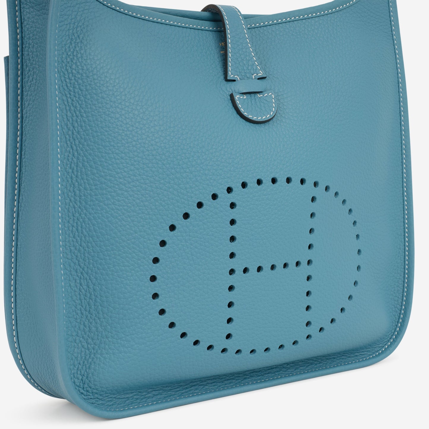 Hermès Evelyne PM - Bleu Jean Clemence | Gold Hardware