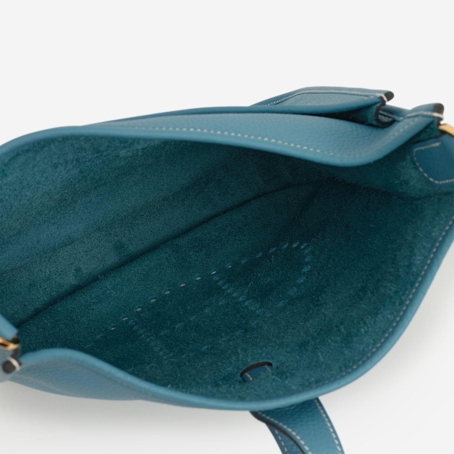 Hermès Evelyne PM - Bleu Jean Clemence | Gold Hardware