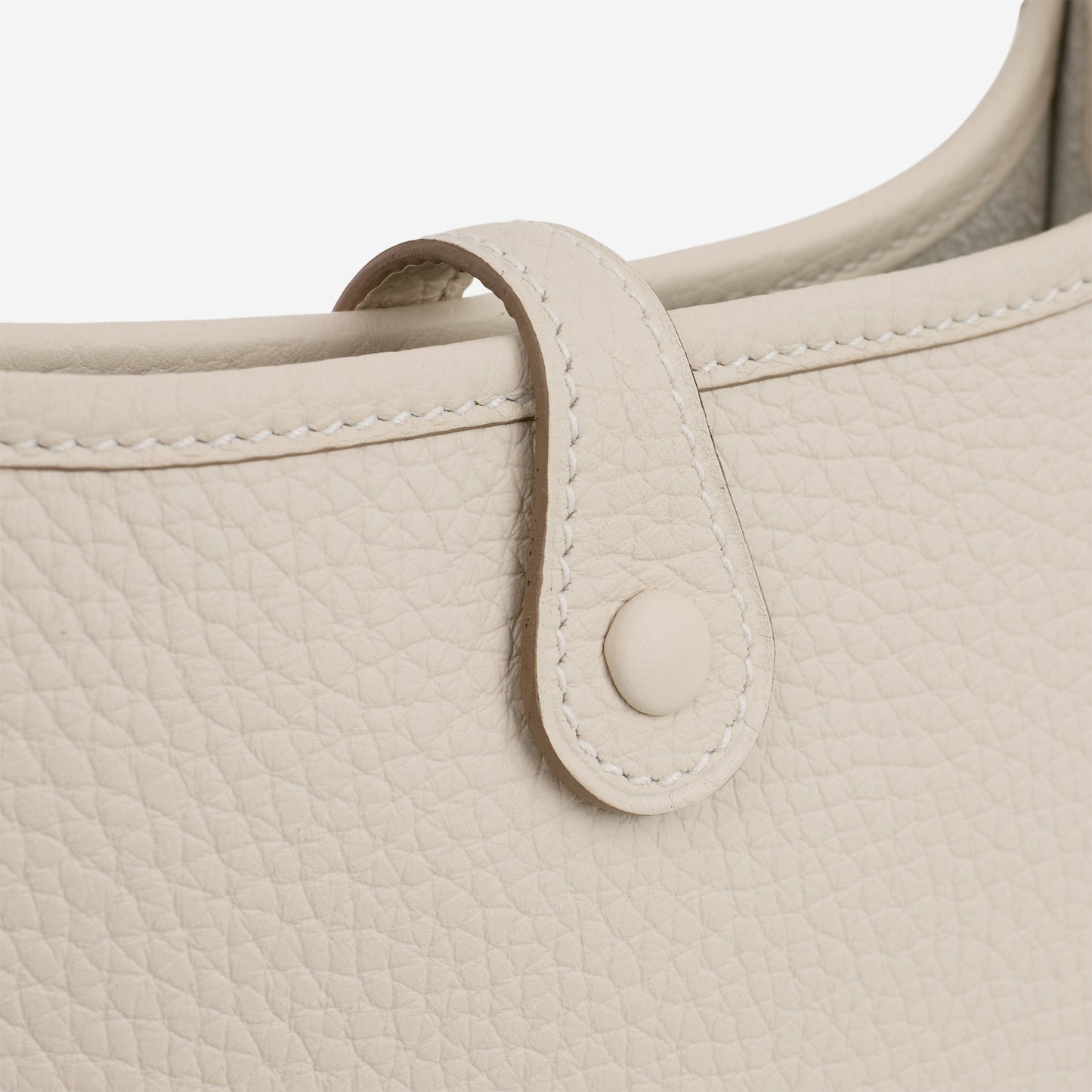 Hermès Mini Evelyne 16 - Craie Clemence | Gold Hardware