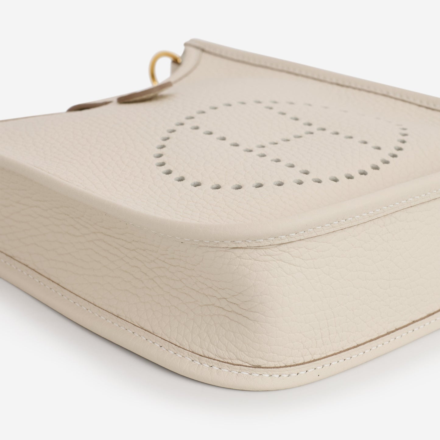 Hermès Mini Evelyne 16 - Craie Clemence | Gold Hardware