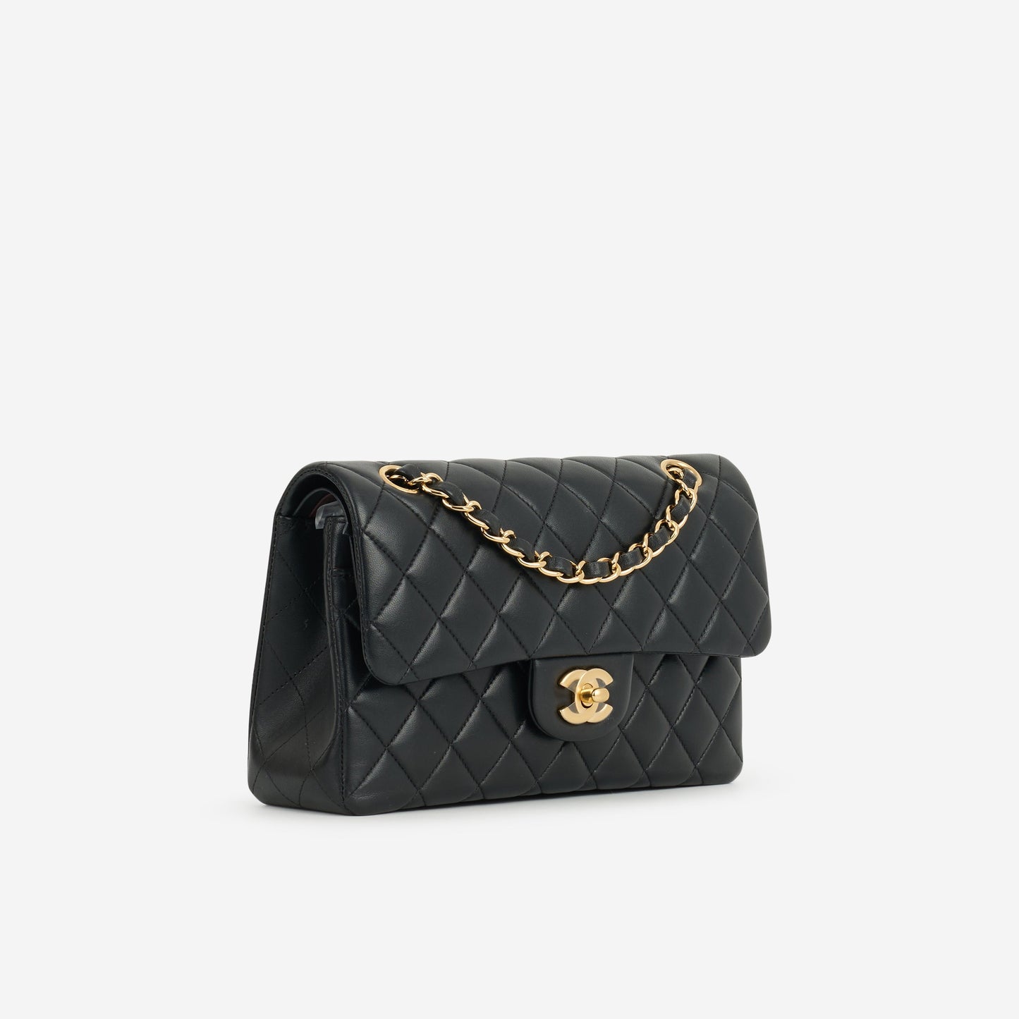 Chanel Small Classic Flap - Black Lambskin | Gold Hardware