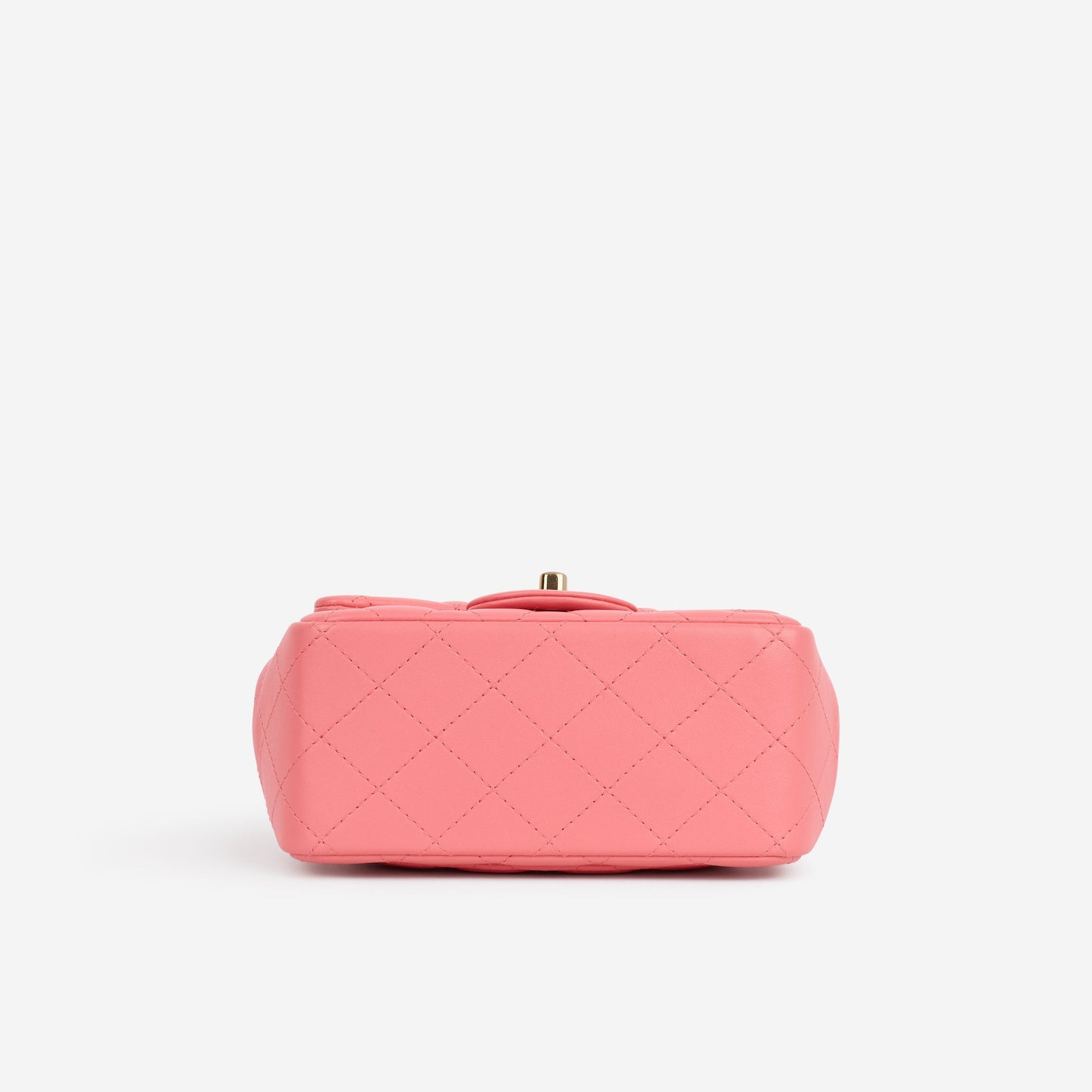 Chanel Mini Square Classic Flap - Pink Lambskin | Champagne Gold Hardware