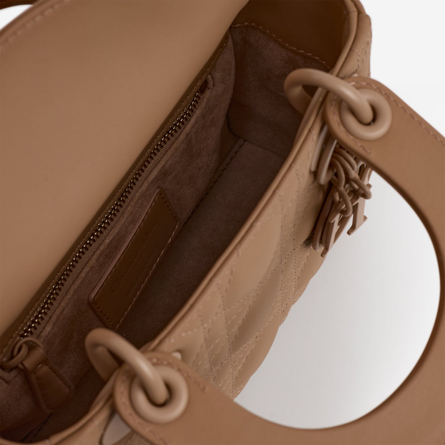Dior Mini Lady Dior - Blush Ultramatte Cannage | Tonal Hardware