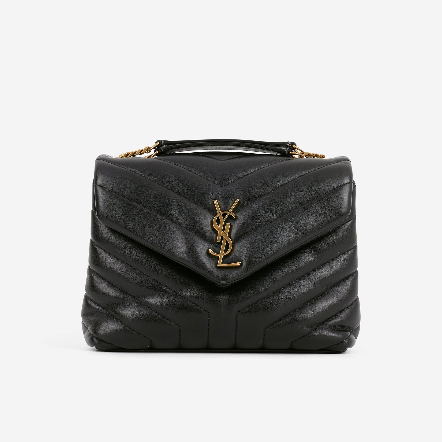 Saint Laurent Small Loulou - Black Lambskin | Gold Hardware