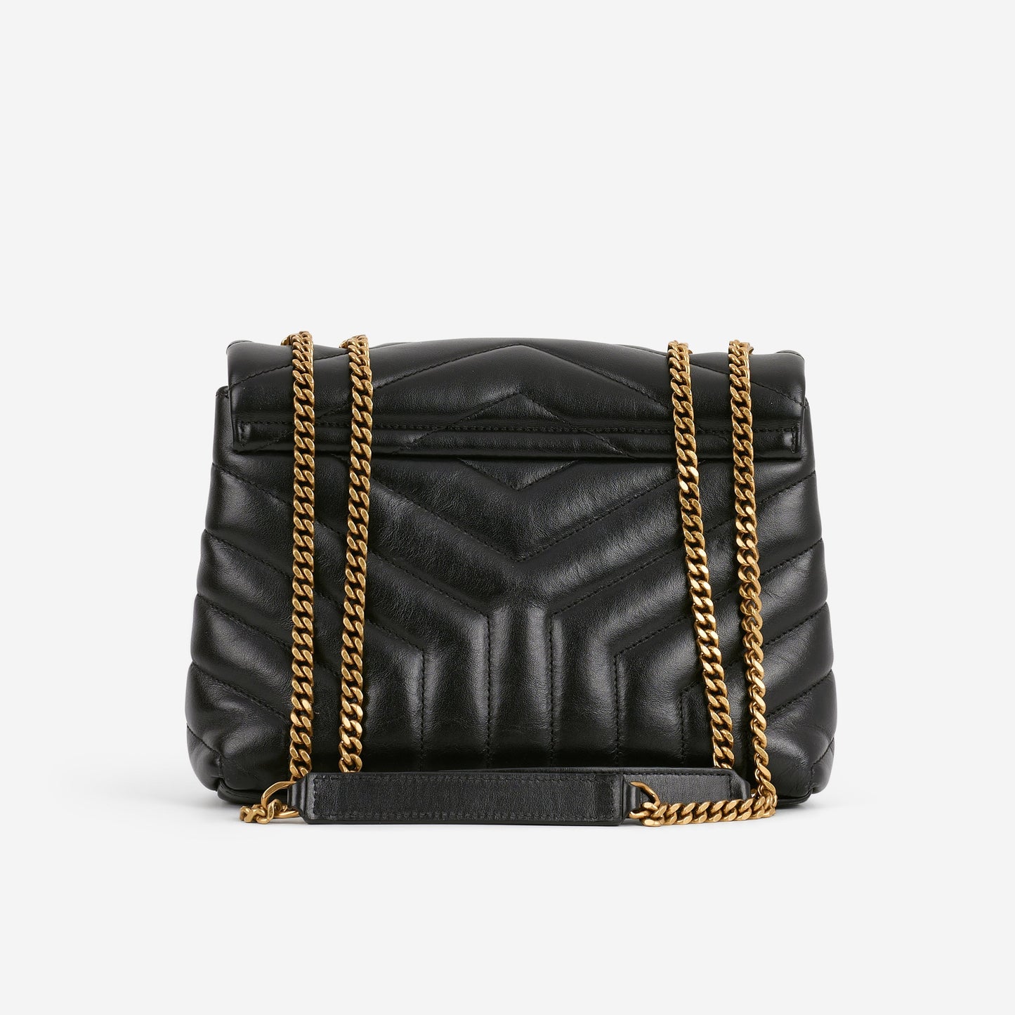 Saint Laurent Small Loulou - Black Lambskin | Gold Hardware