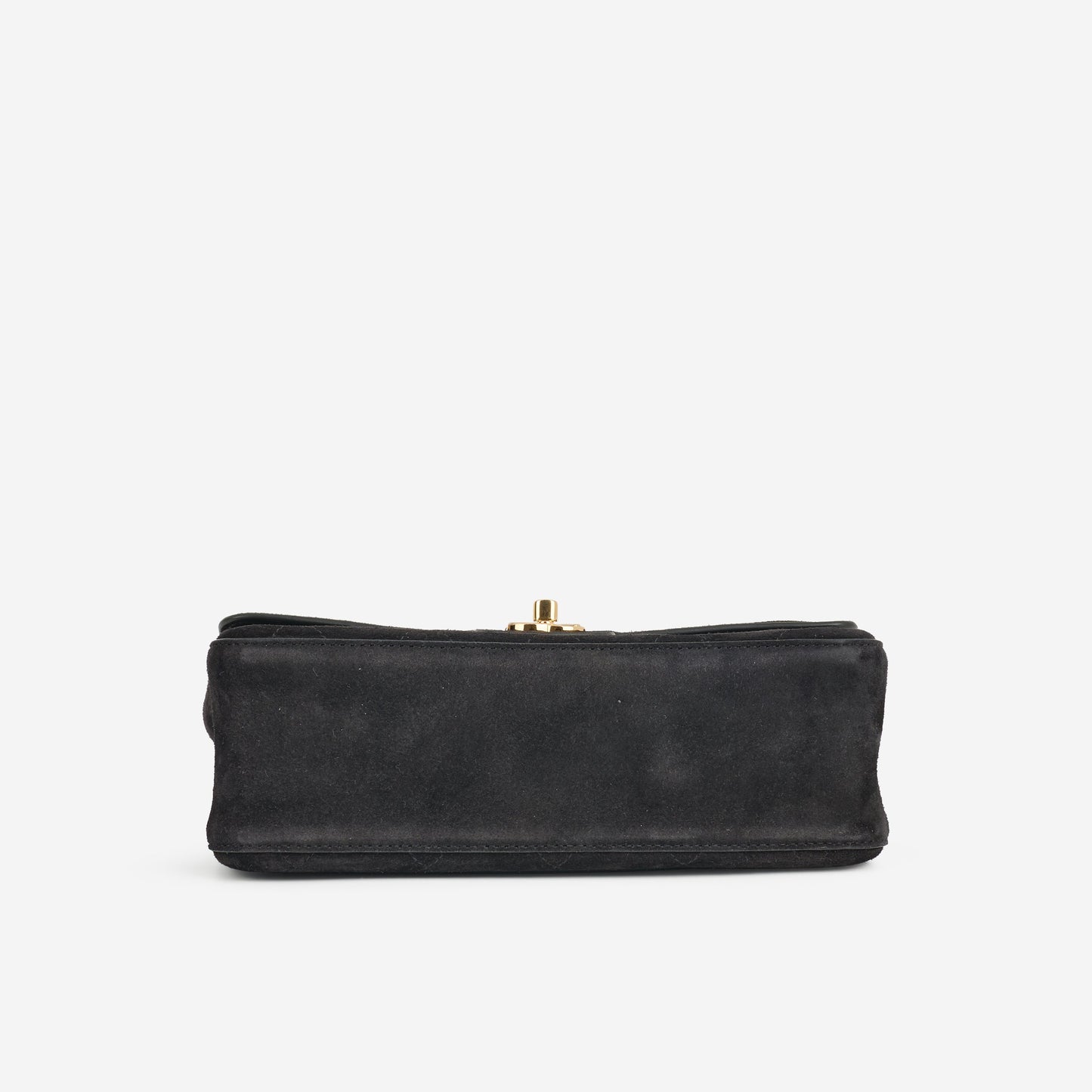 Chanel SS26 Medium Flap - Black Suede | Gold Hardware