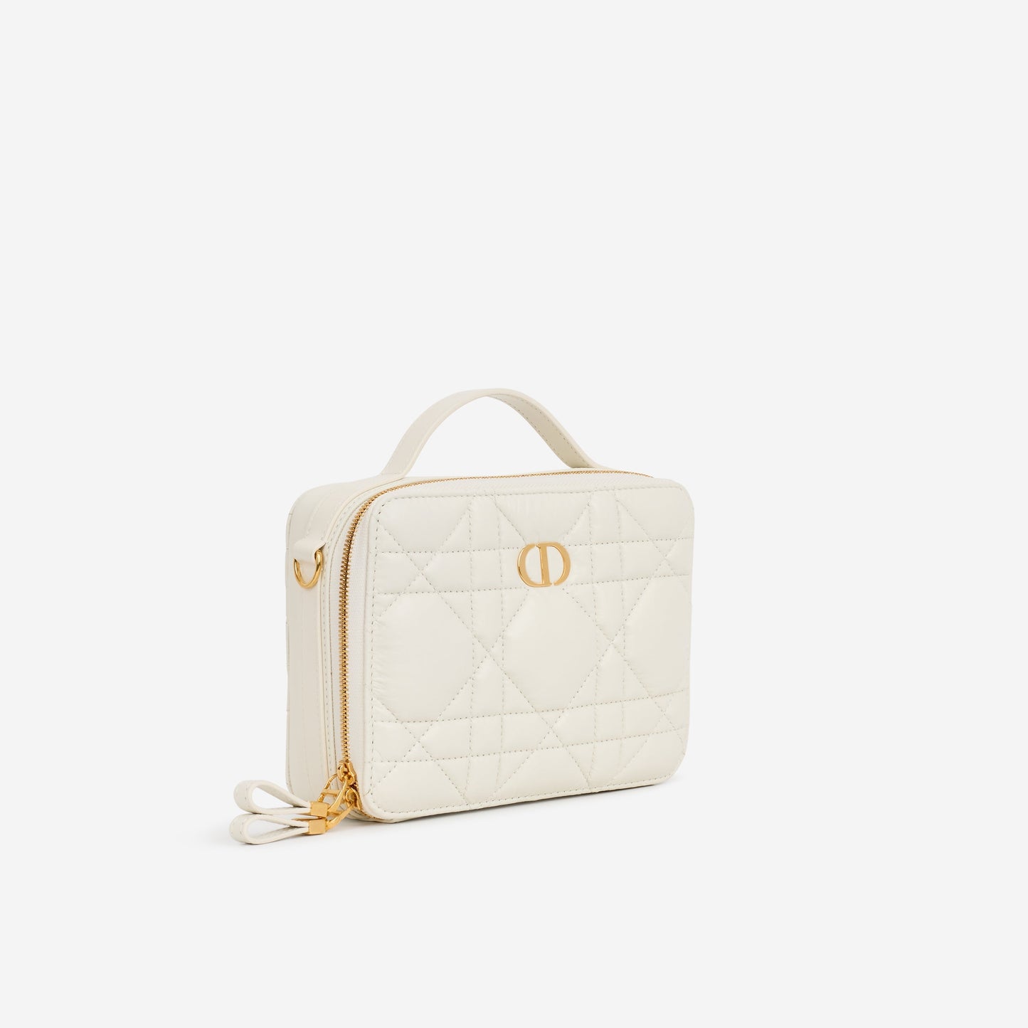 Dior Caro Box Bag - Off White Macrocannage Calfskin | Gold Hardware