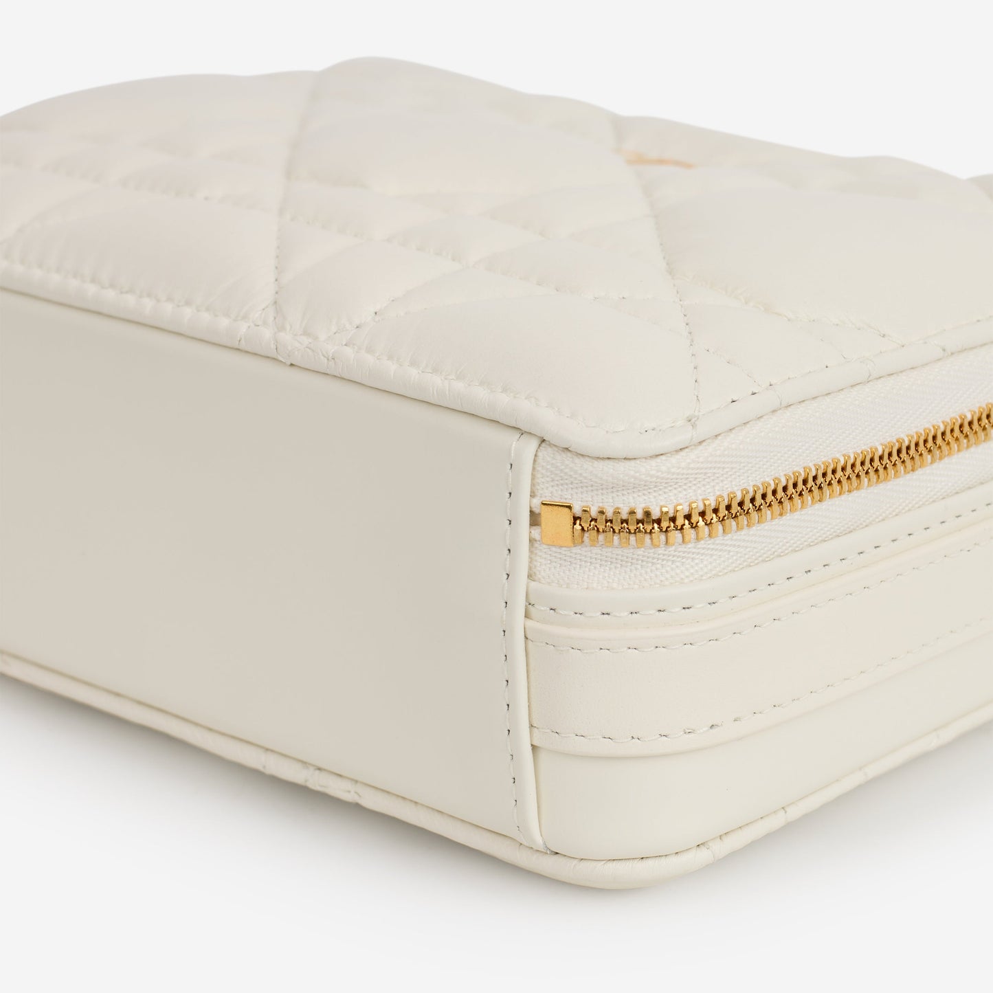 Dior Caro Box Bag - Off White Macrocannage Calfskin | Gold Hardware