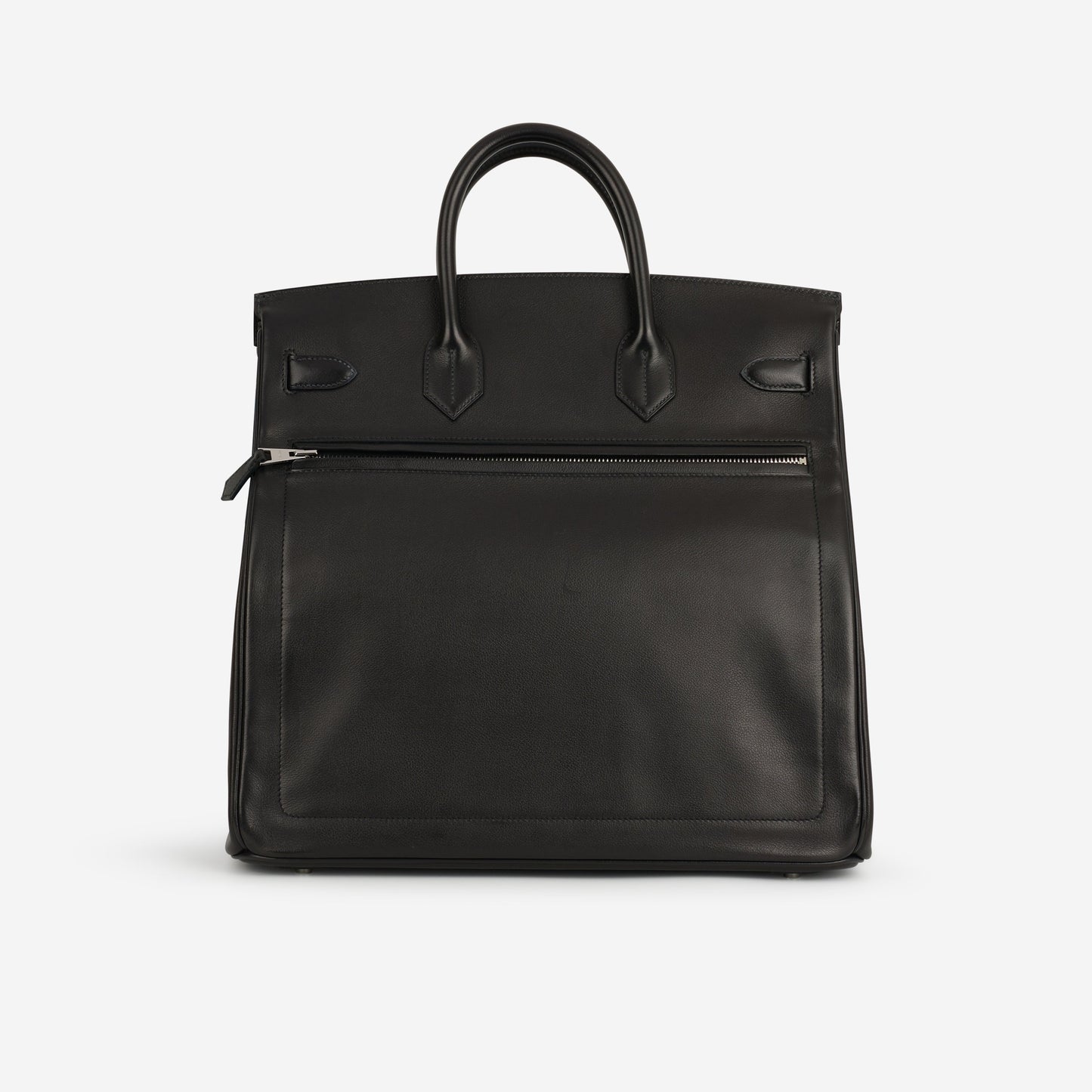 Hermès HAC 40 Rock - Black Evergrain | Palladium Hardware