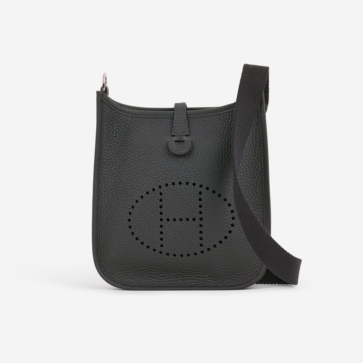 Hermès Mini Evelyne 16 - Black Clemence | Palladium Hardware