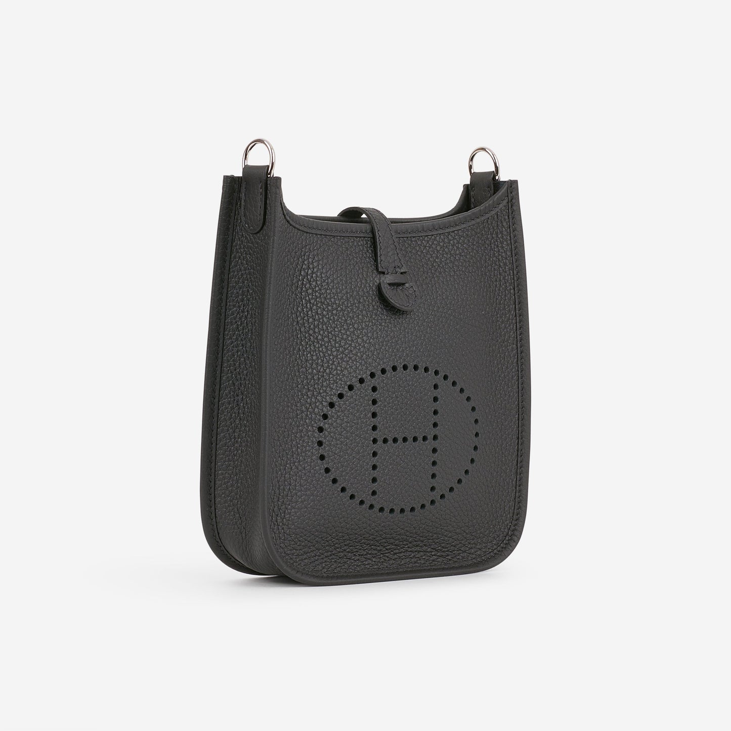 Hermès Mini Evelyne 16 - Black Clemence | Palladium Hardware