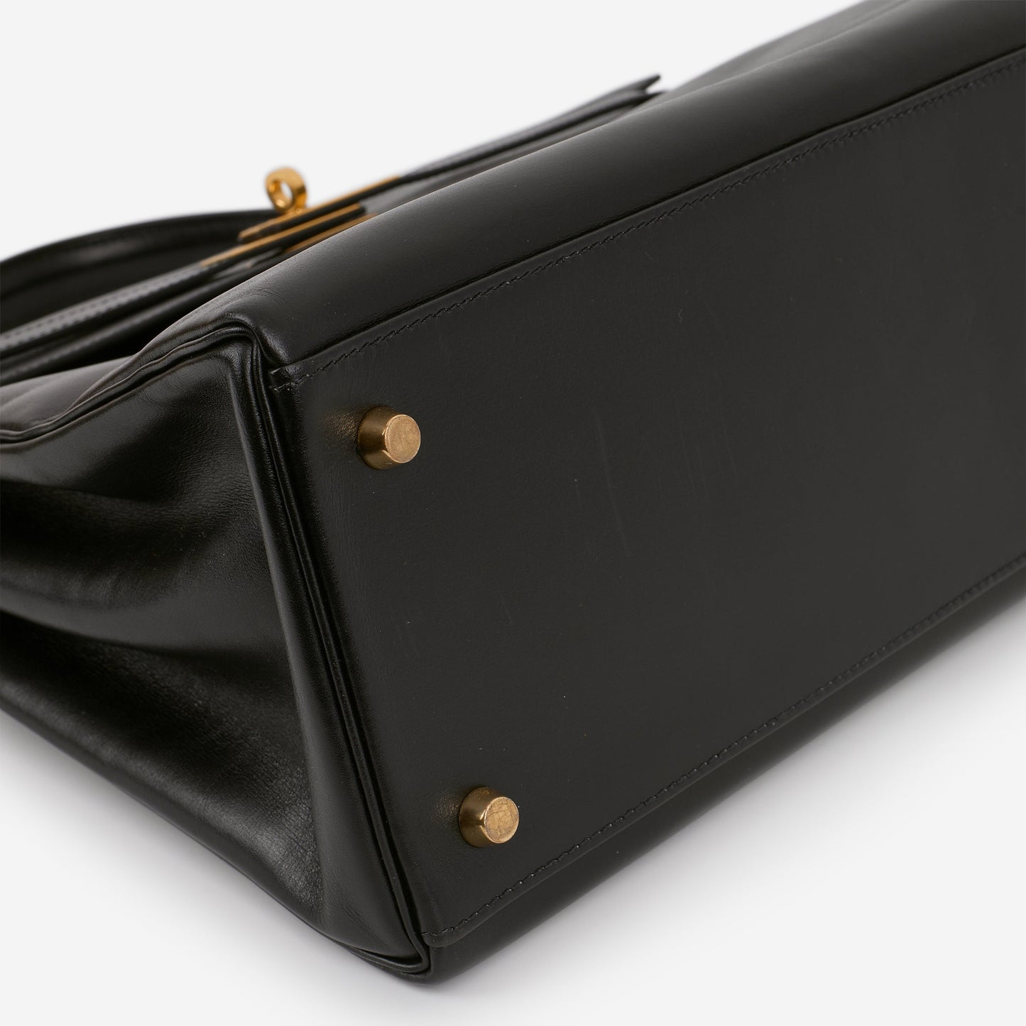 Hermès Vintage Kelly 35 - Black Box Calf Retourne | Gold Hardware