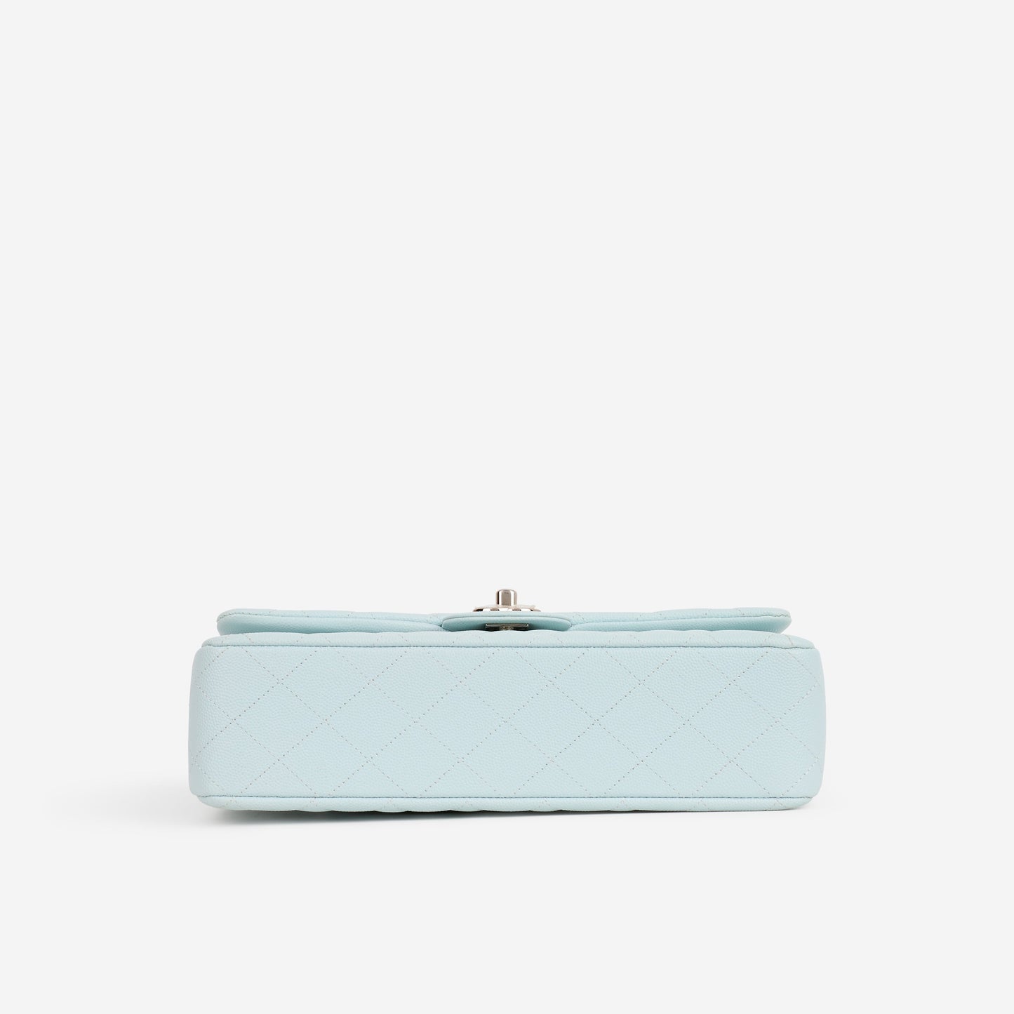 Chanel Medium Classic Flap - Light Blue Caviar | Silver Hardware