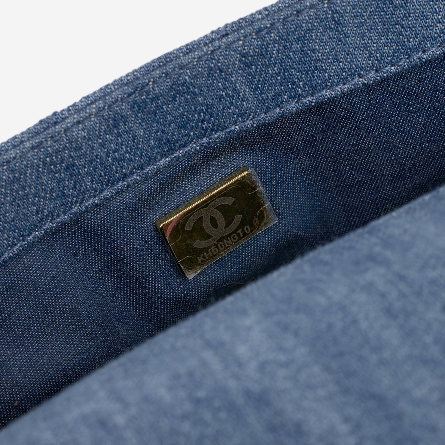 Chanel Mini Rectangular Pearl Crush - Blue Denim | Gold Hardware