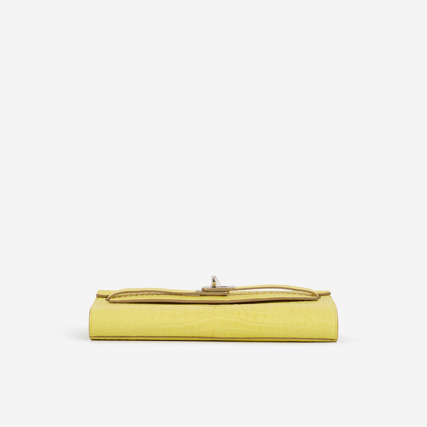 Hermès Kelly To Go - Lime Alligator Mississippiensis | Palladium Hardware