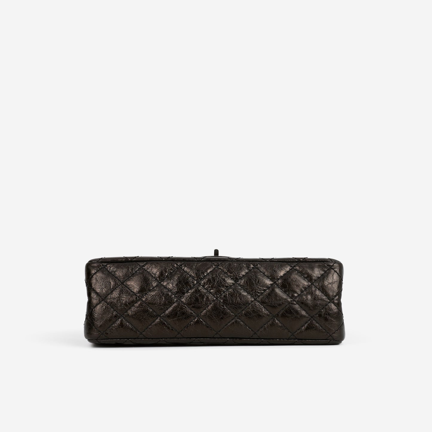 Chanel 2.55 Reissue 225 - Black Glazed Crumpled Calfskin | Gunmetal Hardware