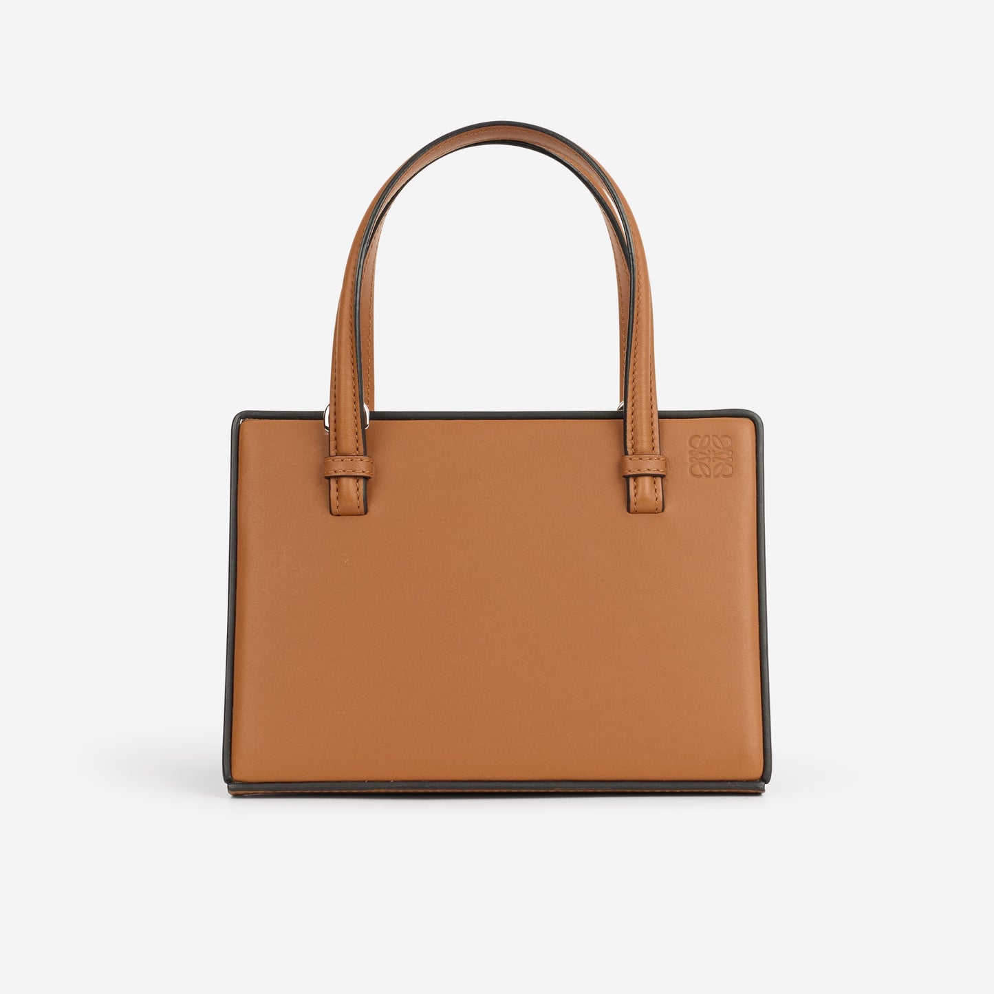 Loewe Small Postal Bag - Tan Calfskin | Silver Hardware