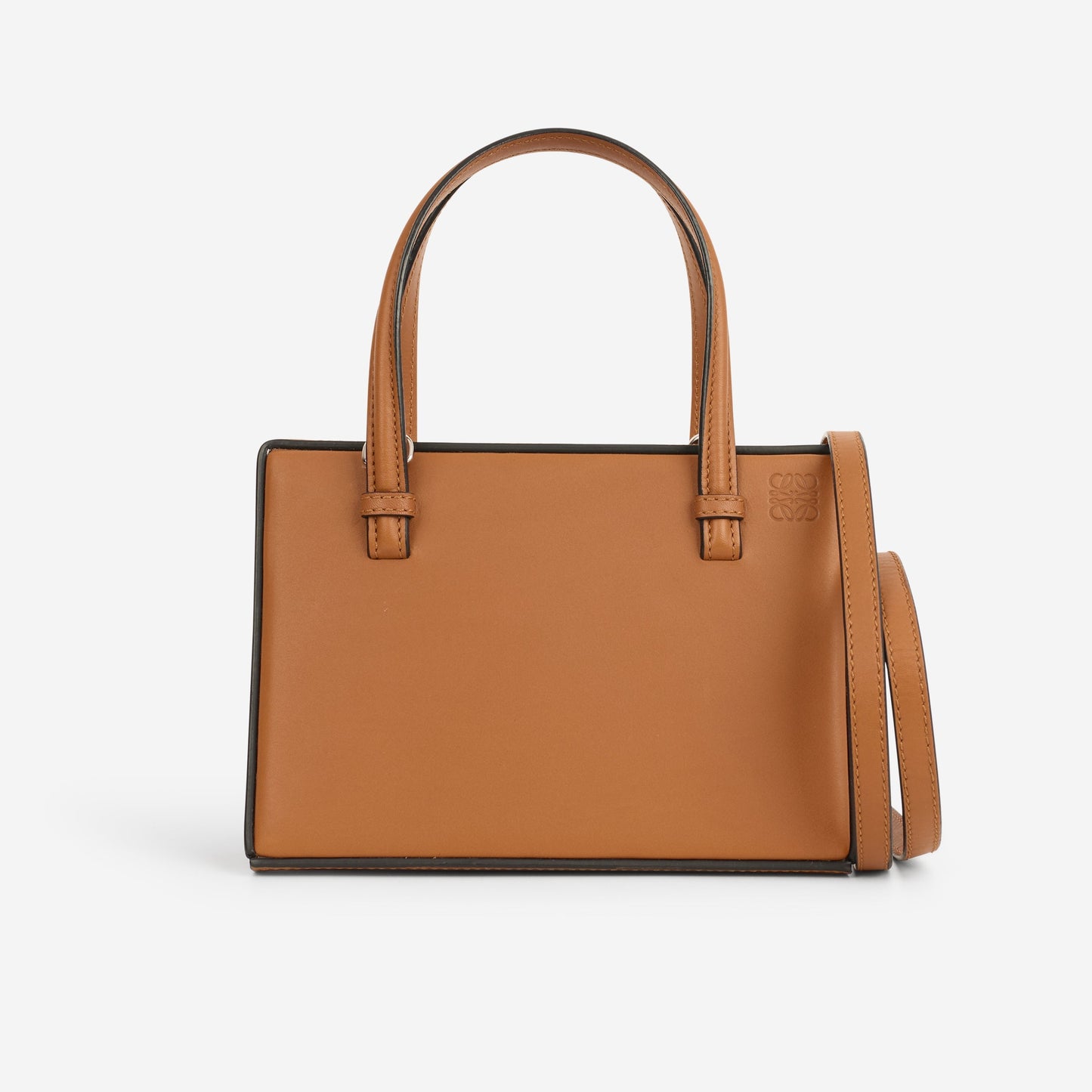 Loewe Small Postal Bag - Tan Calfskin | Silver Hardware