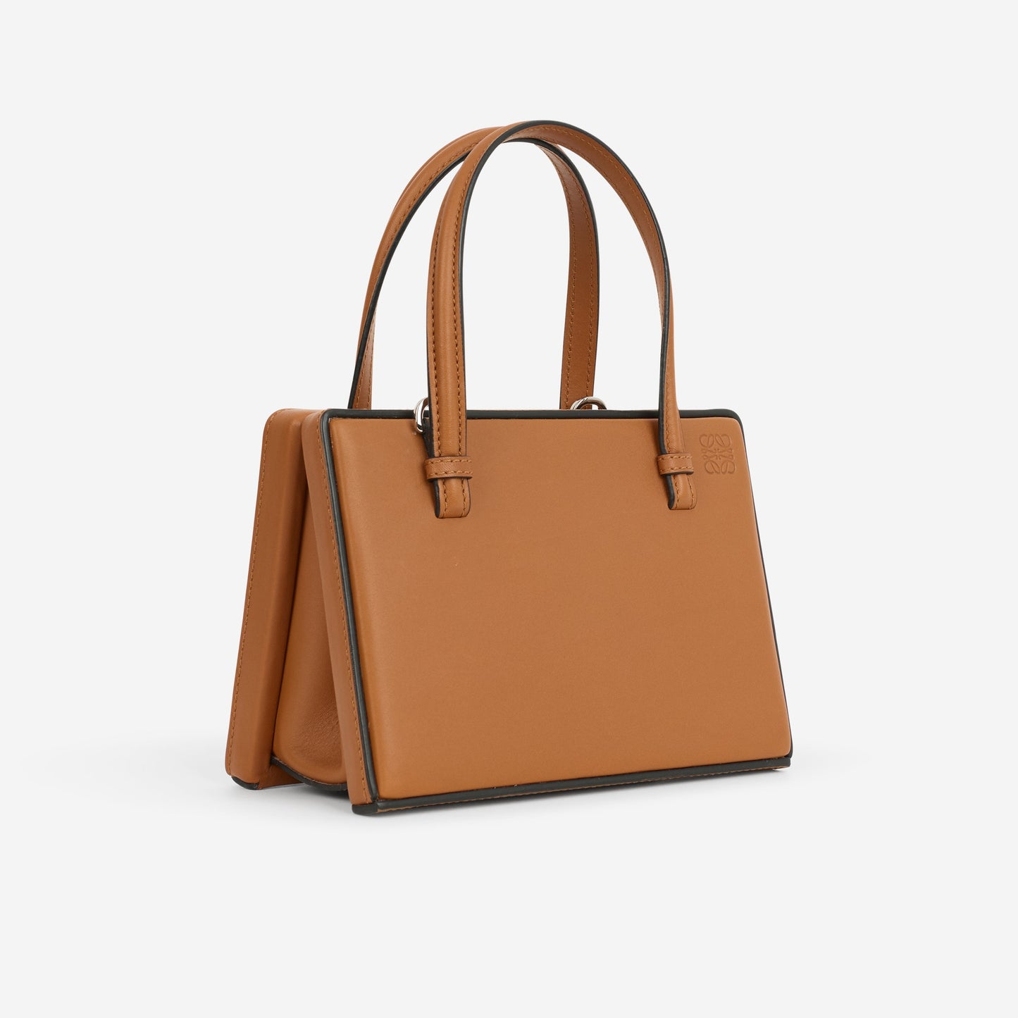 Loewe Small Postal Bag - Tan Calfskin | Silver Hardware