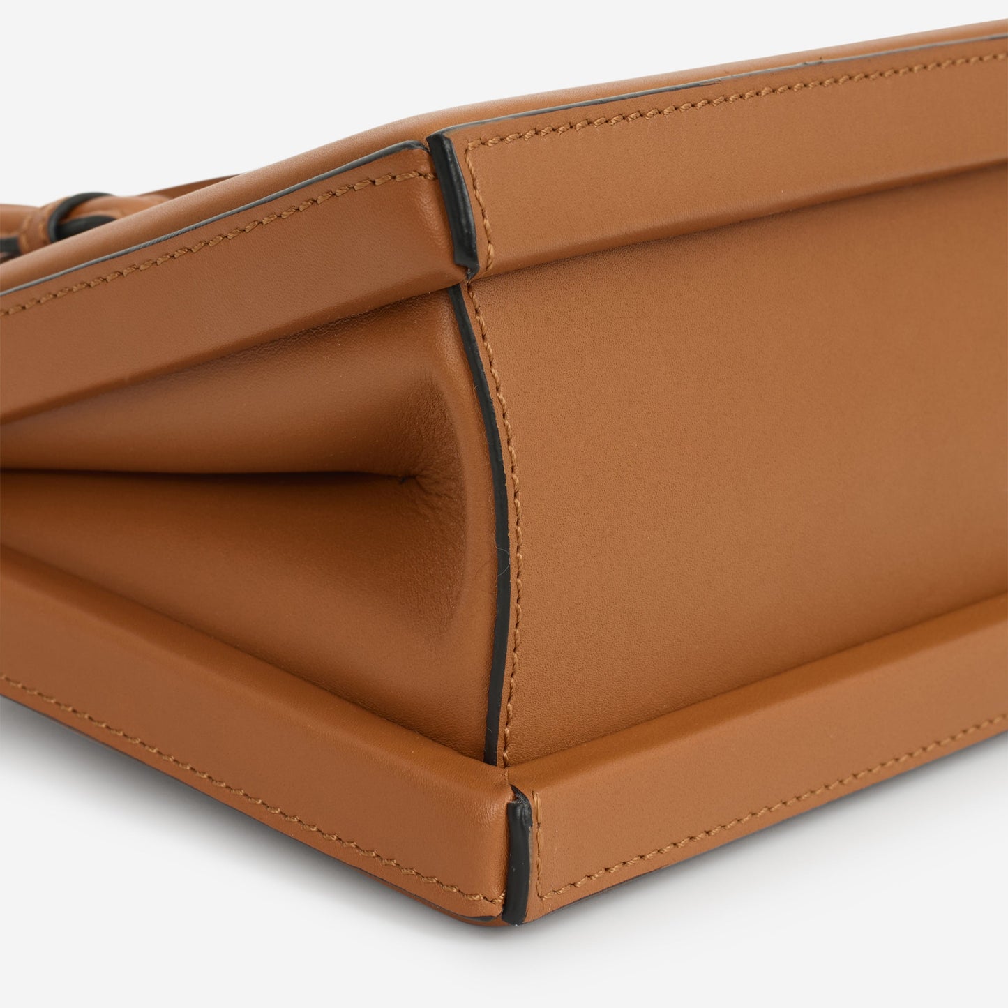 Loewe Small Postal Bag - Tan Calfskin | Silver Hardware