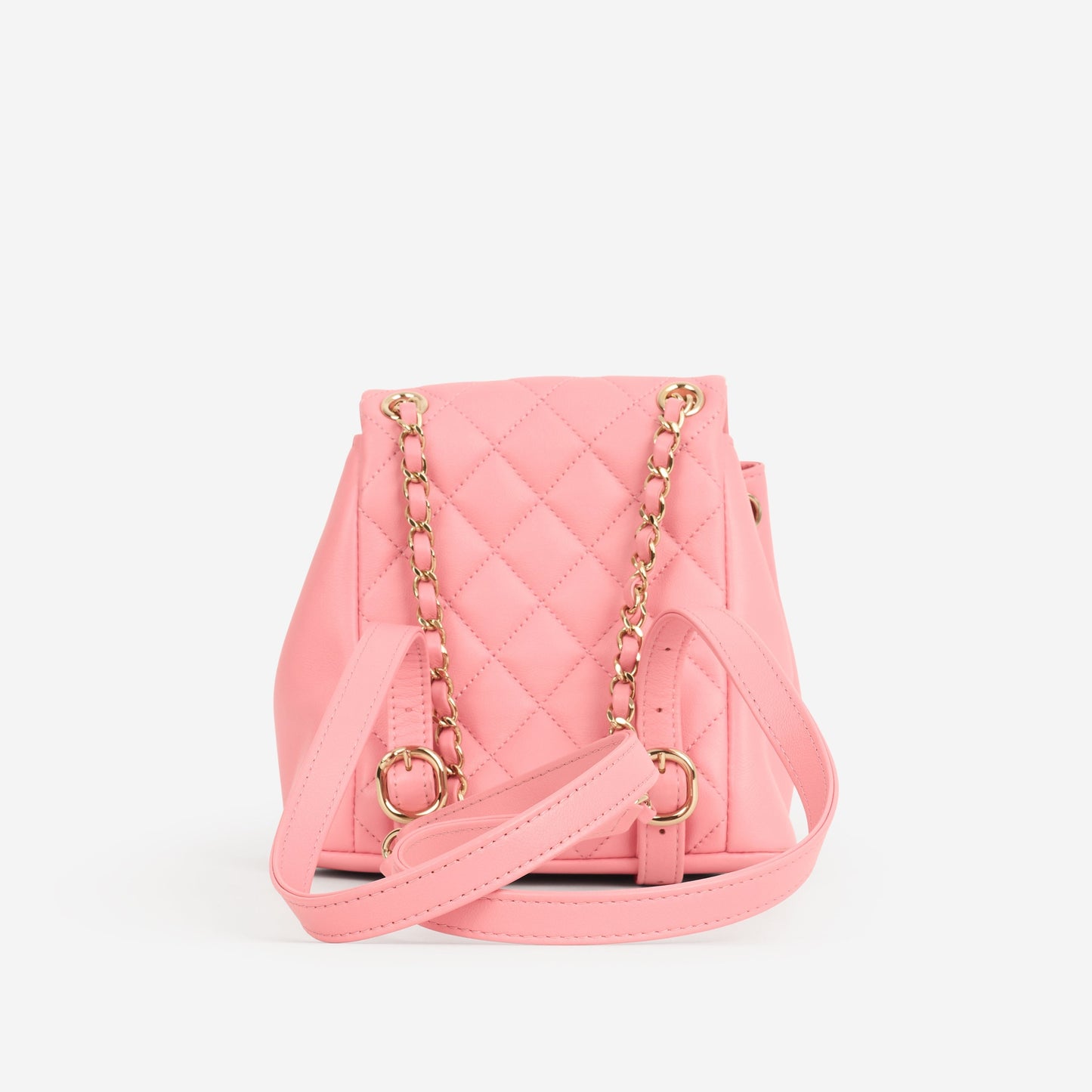Chanel Mini Duma Backpack - Pink Calfskin | Champagne Gold Hardware