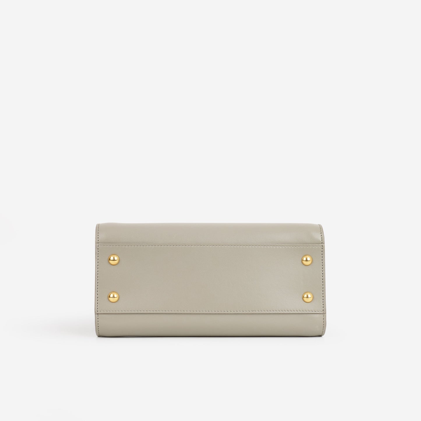 Saint Laurent Cabas Baby Tote - Grey Smooth Calfskin | Gold Hardware