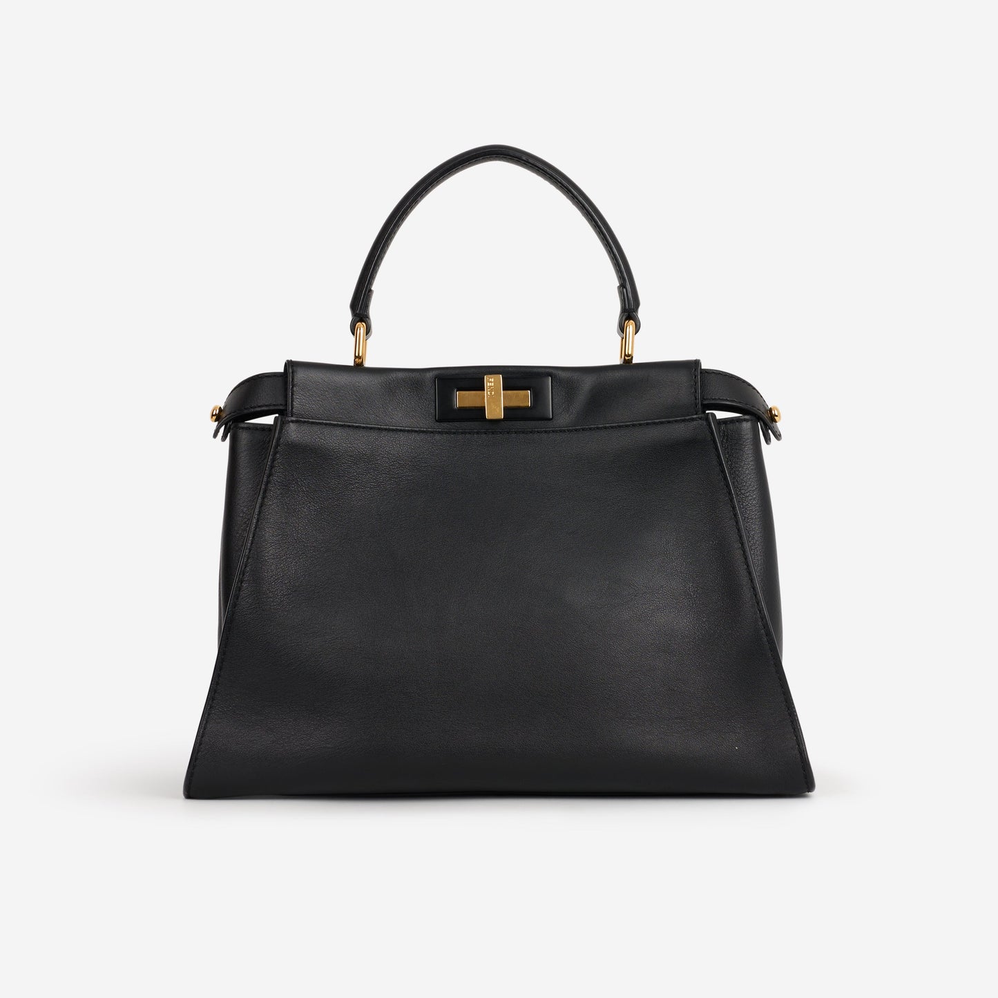 Fendi Medium Peekaboo - Black Nappa | Gold Hardware