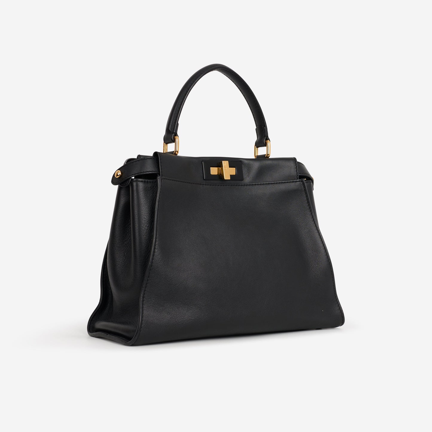 Fendi Medium Peekaboo - Black Nappa | Gold Hardware