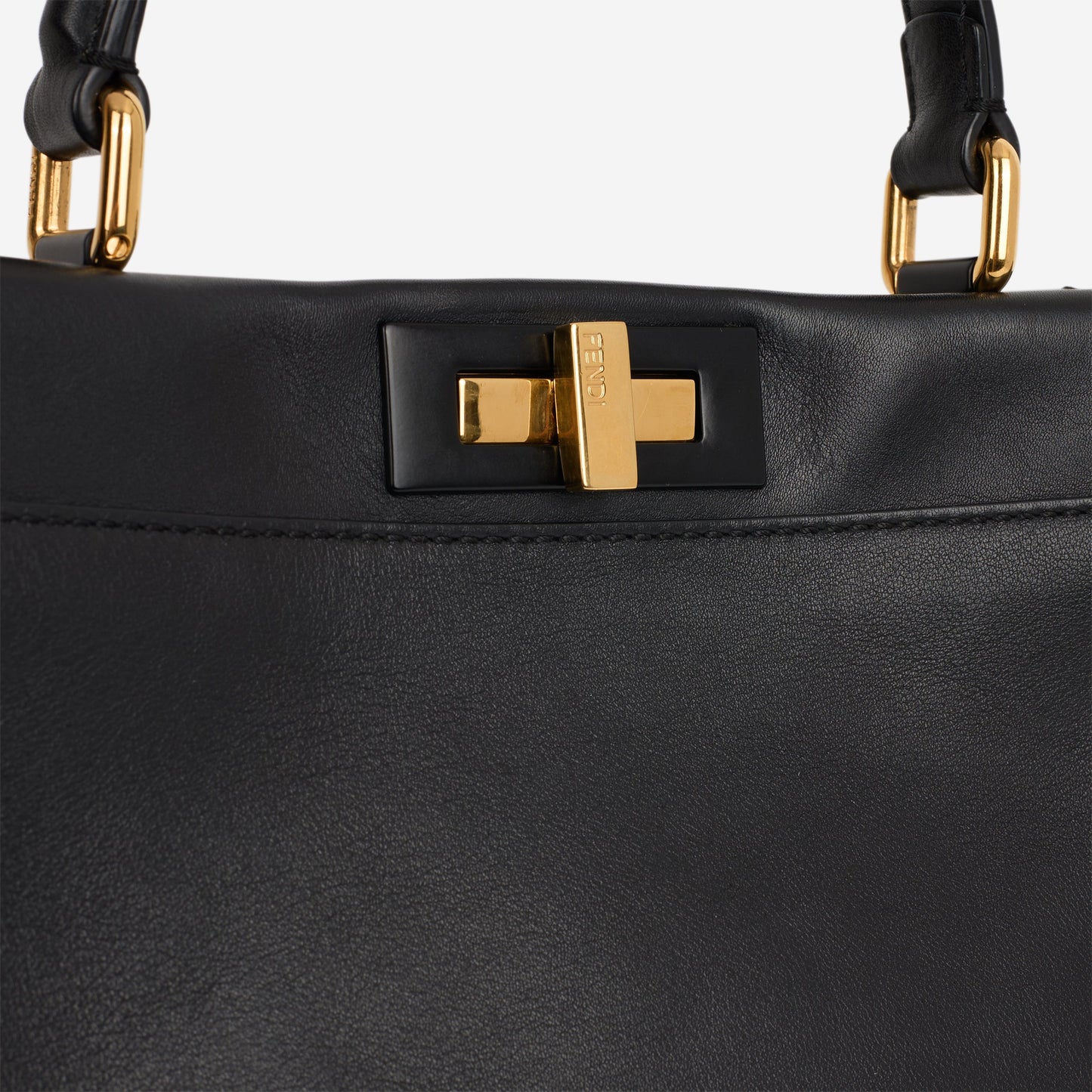 Fendi Medium Peekaboo - Black Nappa | Gold Hardware
