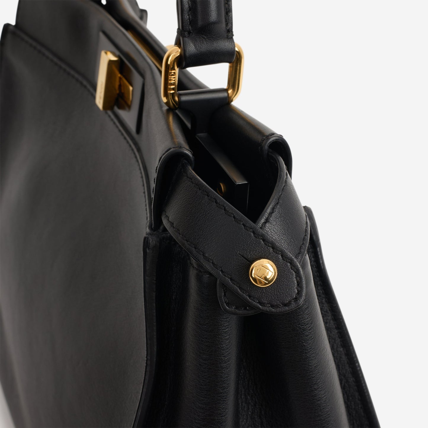 Fendi Medium Peekaboo - Black Nappa | Gold Hardware