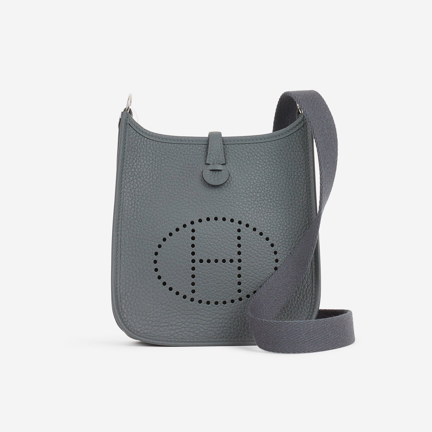 Hermès Mini Evelyne 16 - Gris Misty Clemence | Palladium Hardware