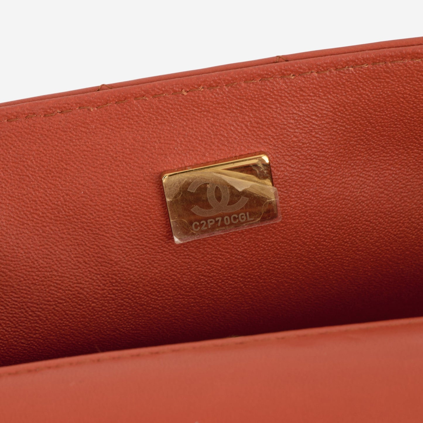 Chanel Mini Rectangular - Brick Red Lambskin | Champagne Gold Hardware