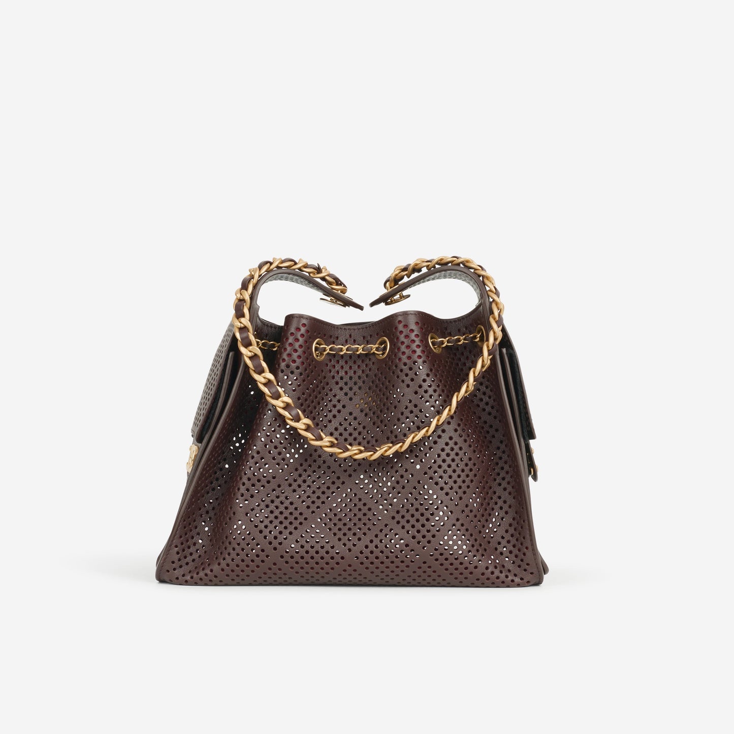 Chanel Small 25 Hobo - Perforated Dark Brown Calfskin | Gold Hardware