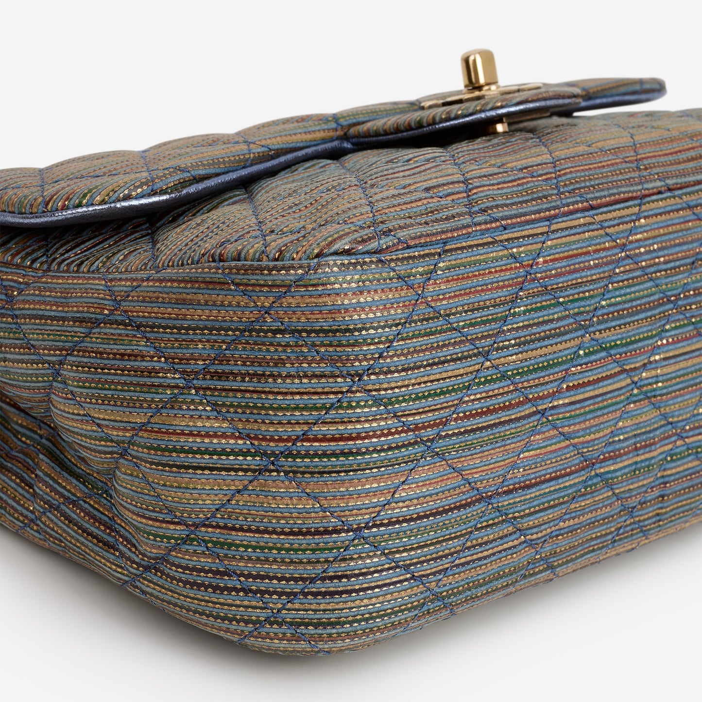 Chanel Paris-Seoul Small Flap - Rainbow Metallic Raffia | Aged Gold Hardware