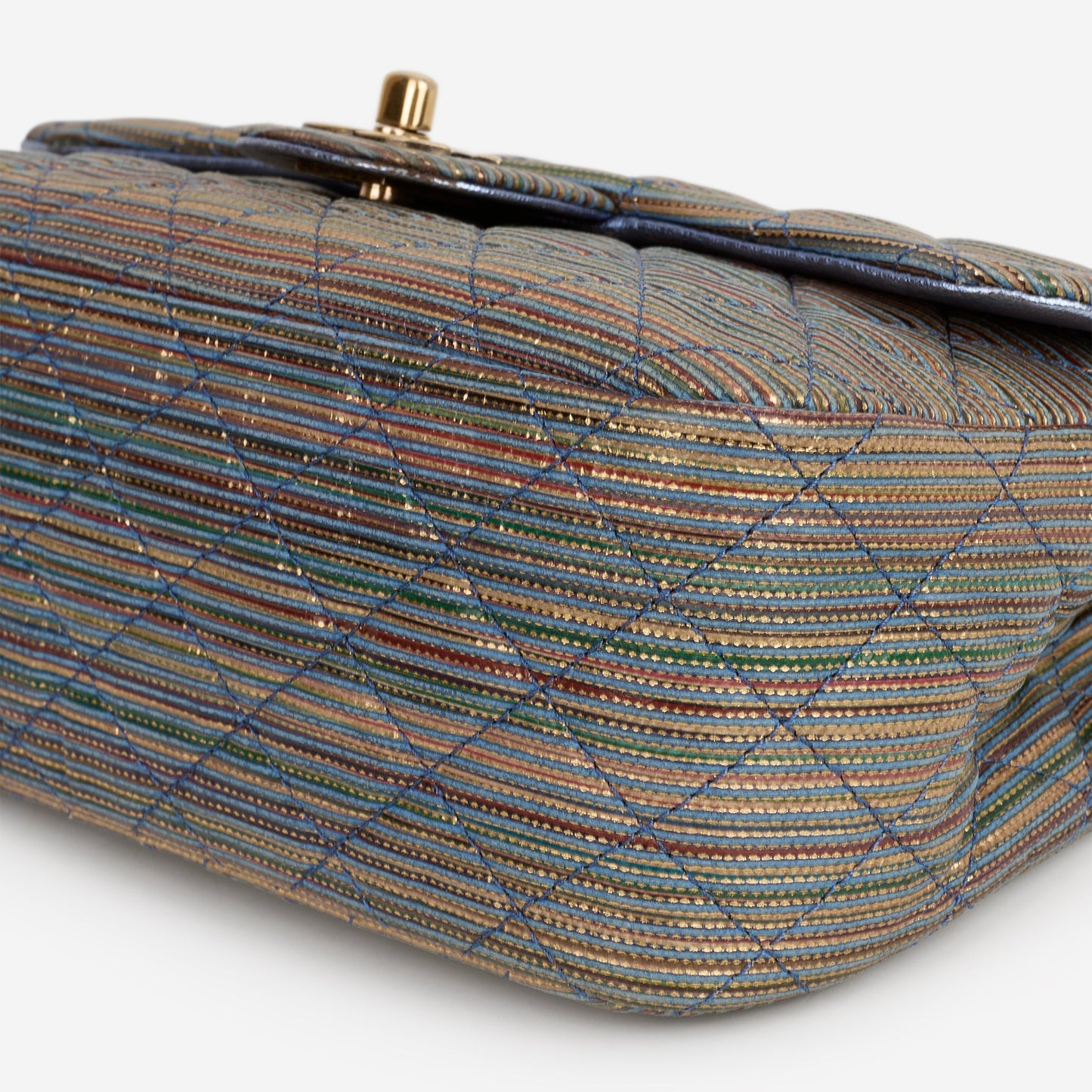 Chanel Paris-Seoul Small Flap - Rainbow Metallic Raffia | Aged Gold Hardware