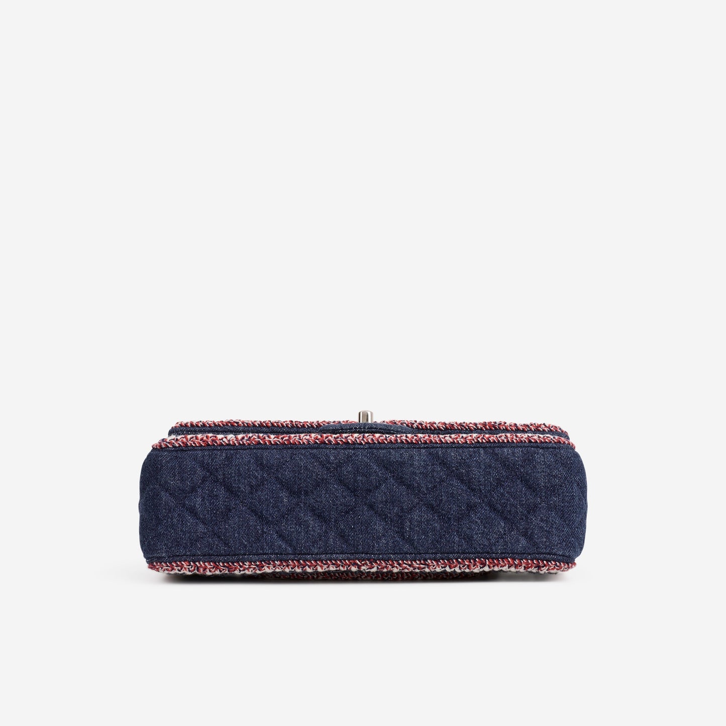 Chanel Chanel Frame Flap - Blue Denim / Braided Tweed | Silver Hardware