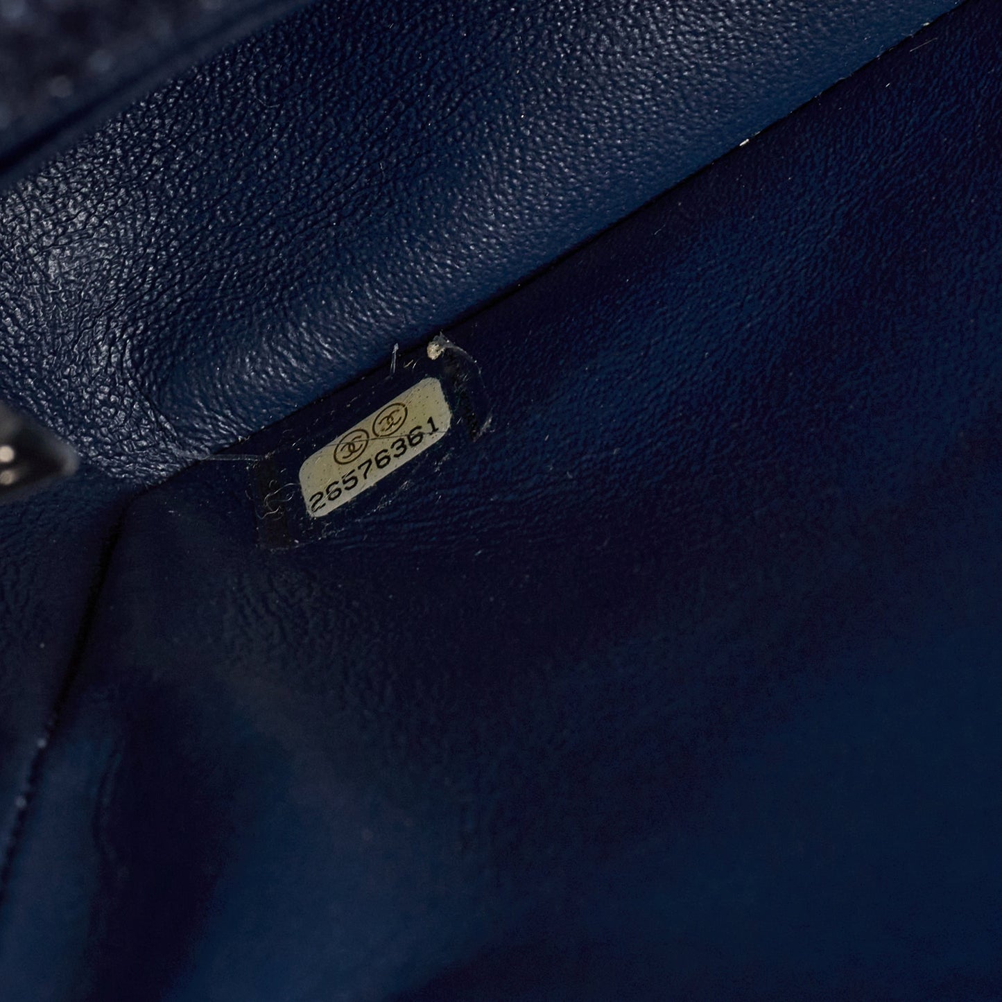 Chanel Chanel Frame Flap - Blue Denim / Braided Tweed | Silver Hardware