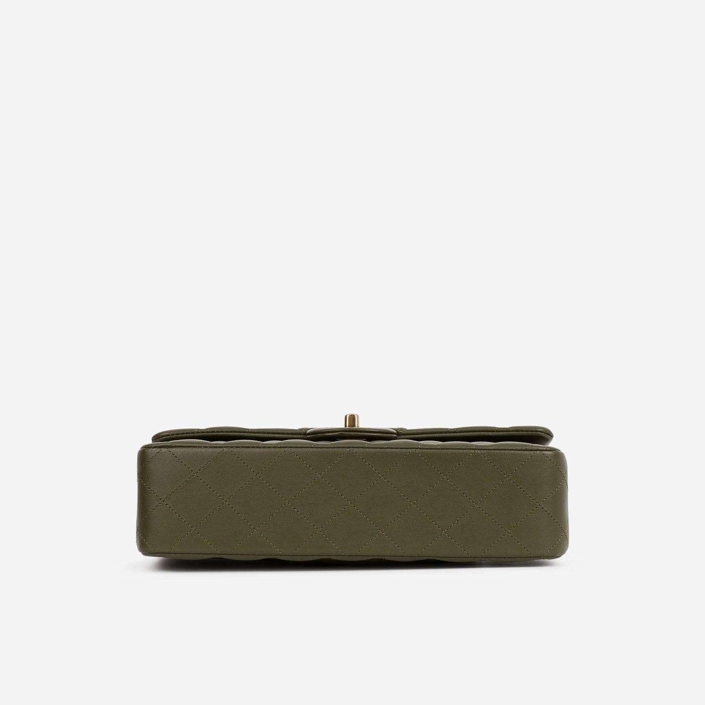 Chanel Medium Classic Flap - Olive Lambskin | Champagne Gold Hardware