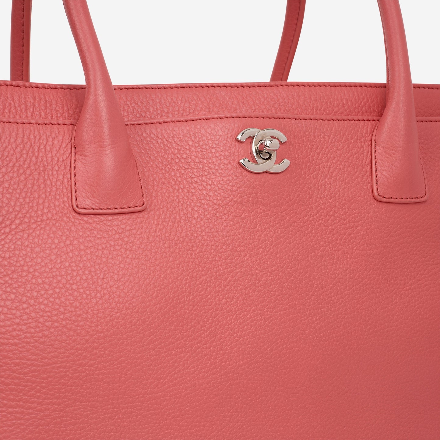 Chanel Cerf Tote - Coral Pink Taurillon | Silver Hardware