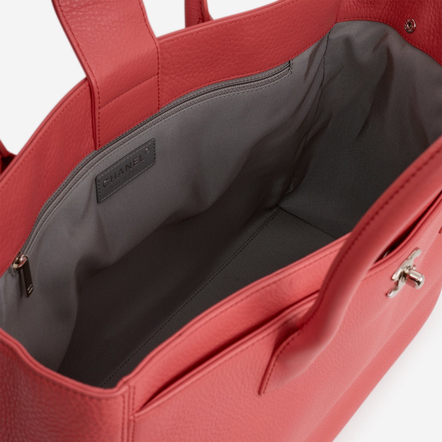 Chanel Cerf Tote - Coral Pink Taurillon | Silver Hardware