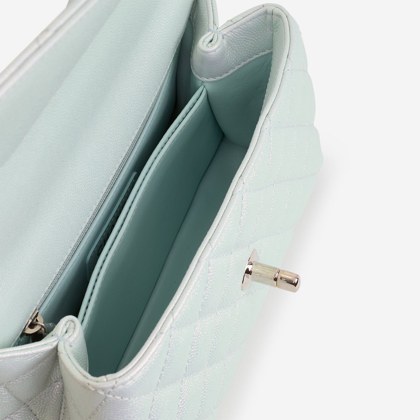 Chanel Small Coco Handle - Iridescent Caviar | Rainbow Hardware