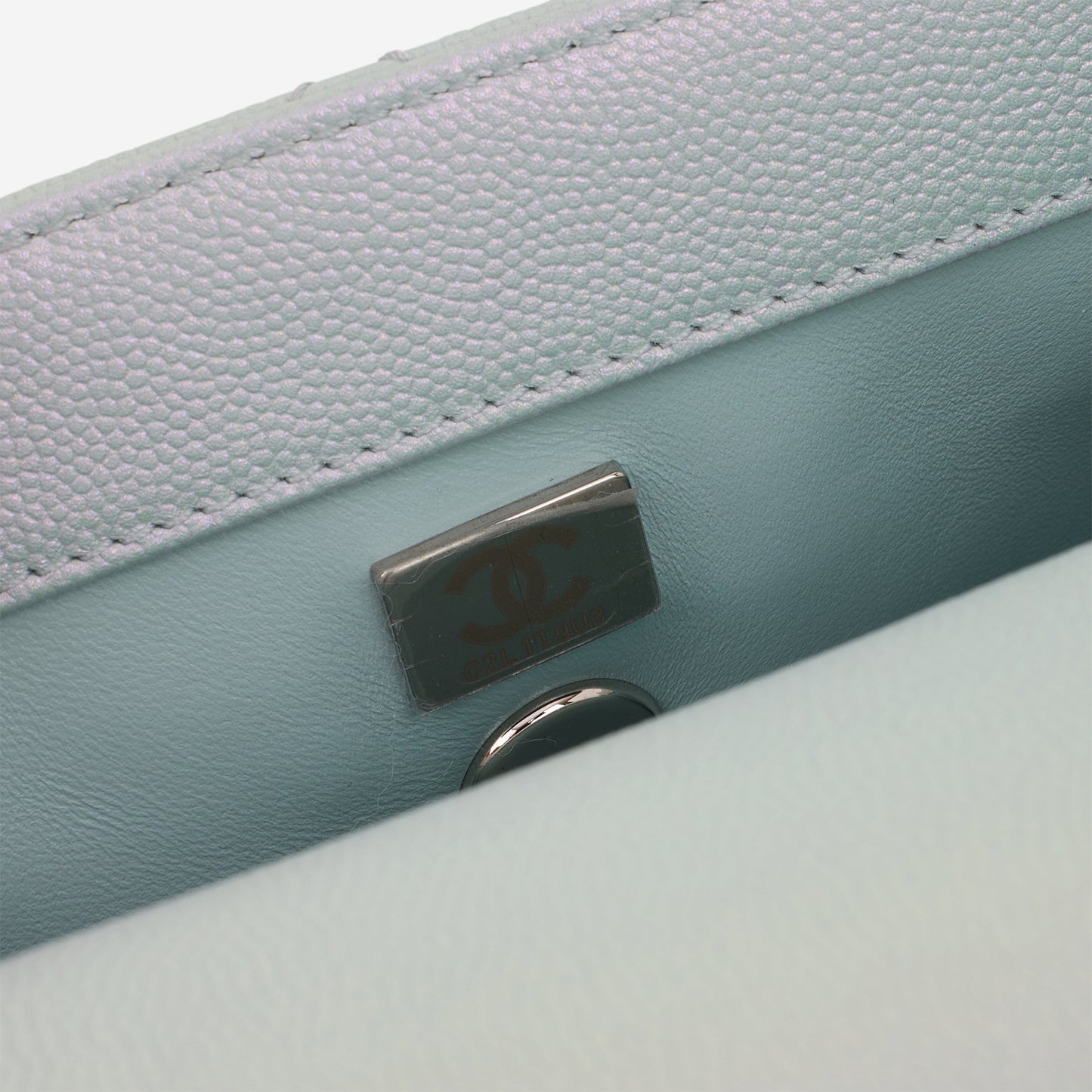 Chanel Small Coco Handle - Iridescent Caviar | Rainbow Hardware