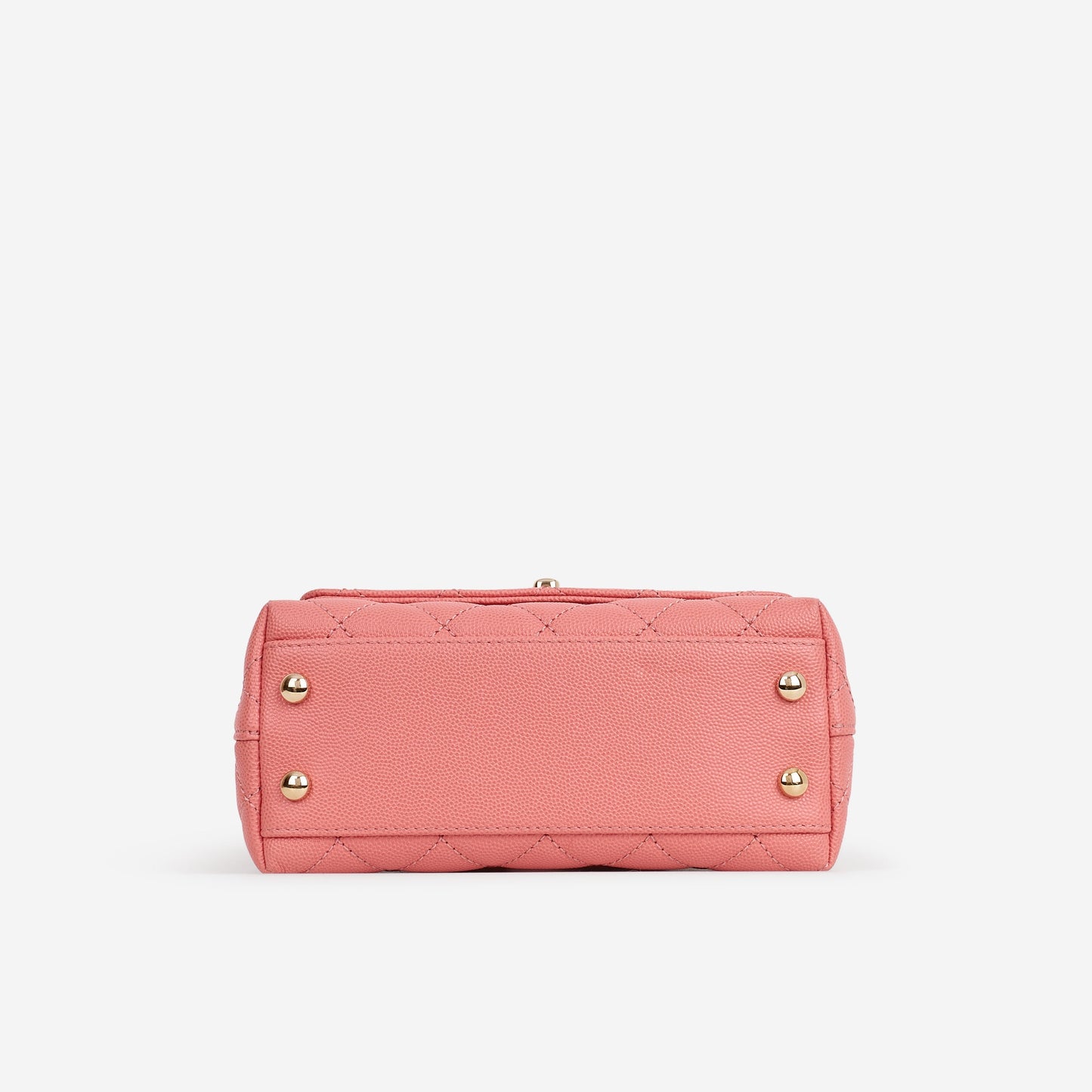 Chanel Mini Coco Handle - Coral Pink Caviar | Champagne Gold Hardware