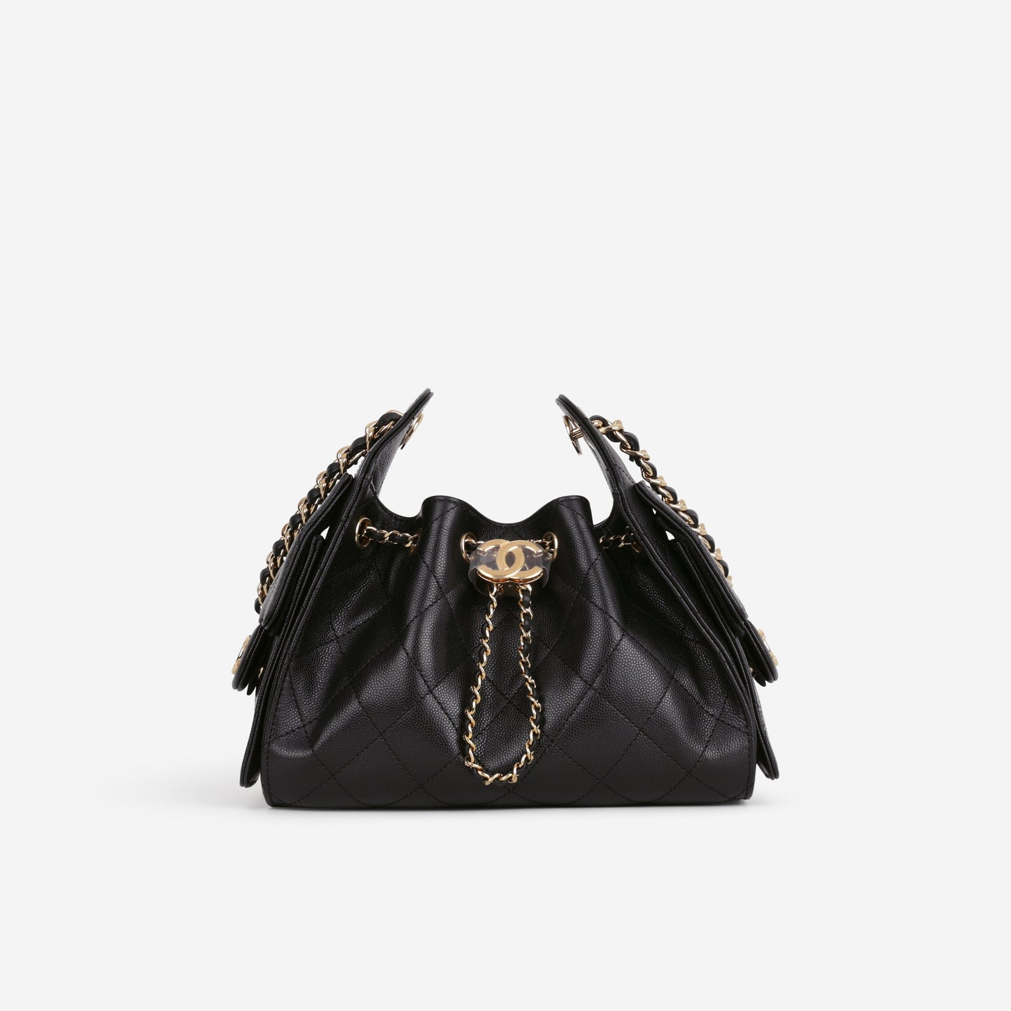 Chanel Mini 25 Hobo - Black Caviar Polished | Gold Hardware